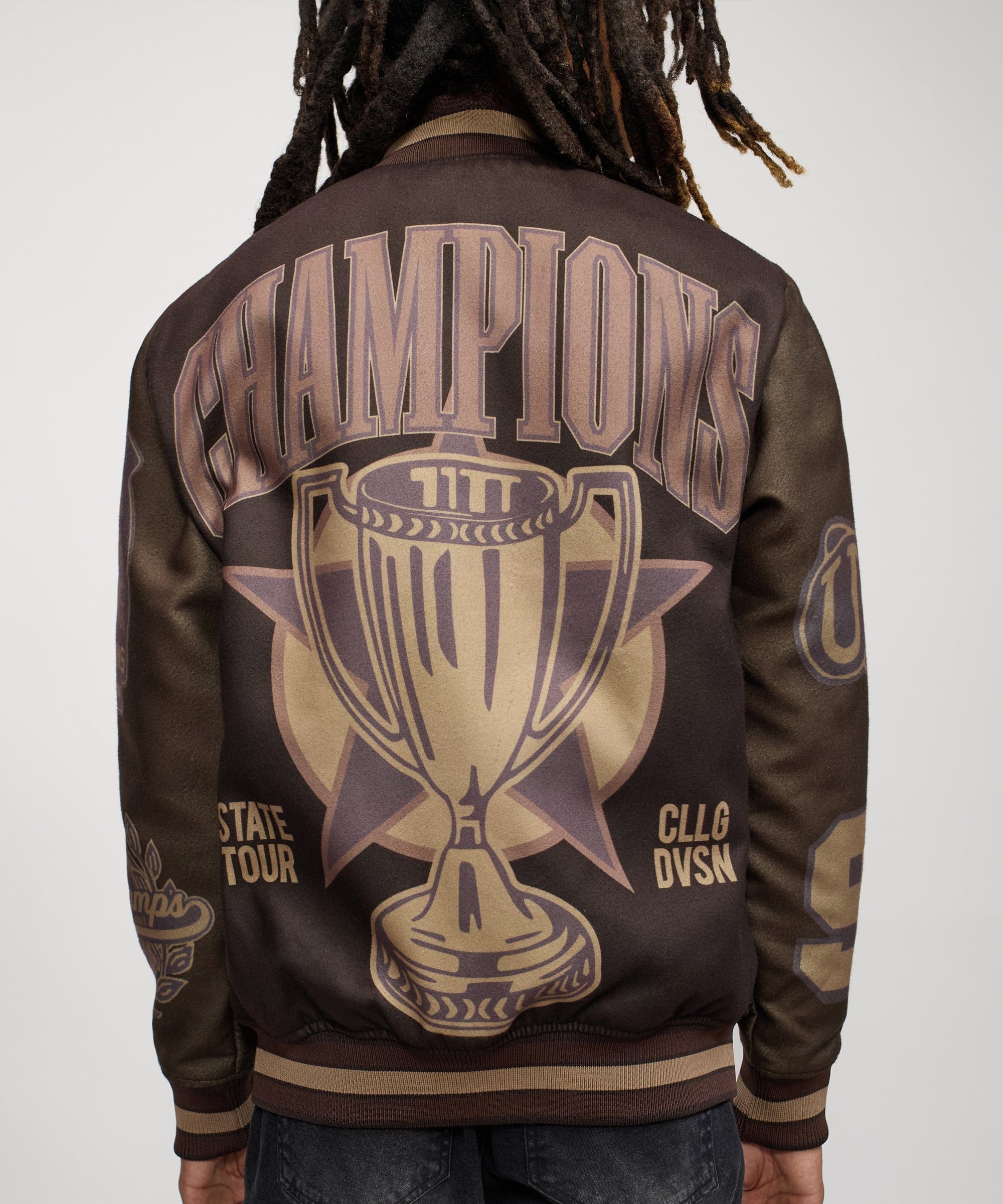 Champions Varsity Jacket - Brown - Image 8