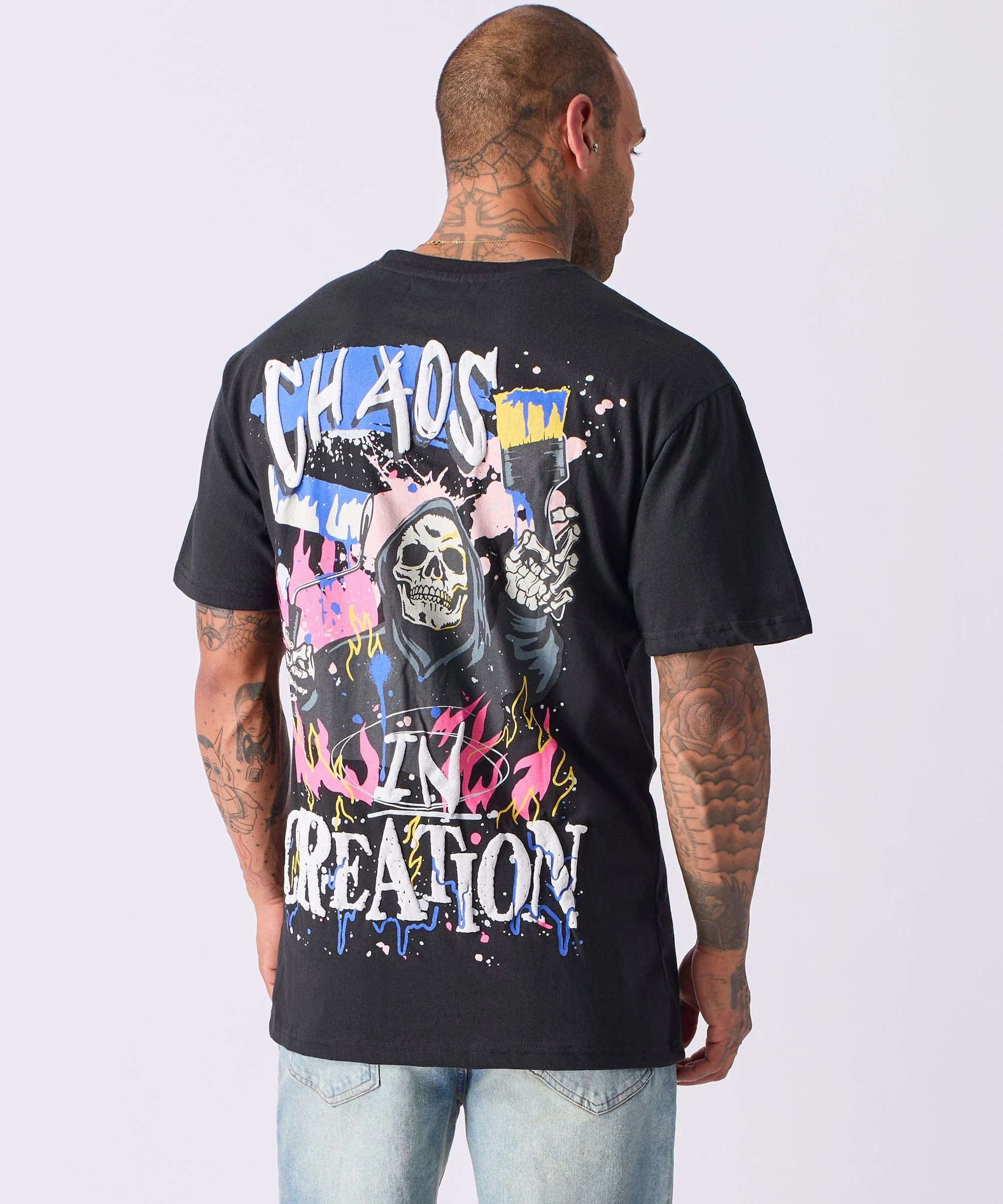 Chaos Short Sleeve Tee - Black - Image 2