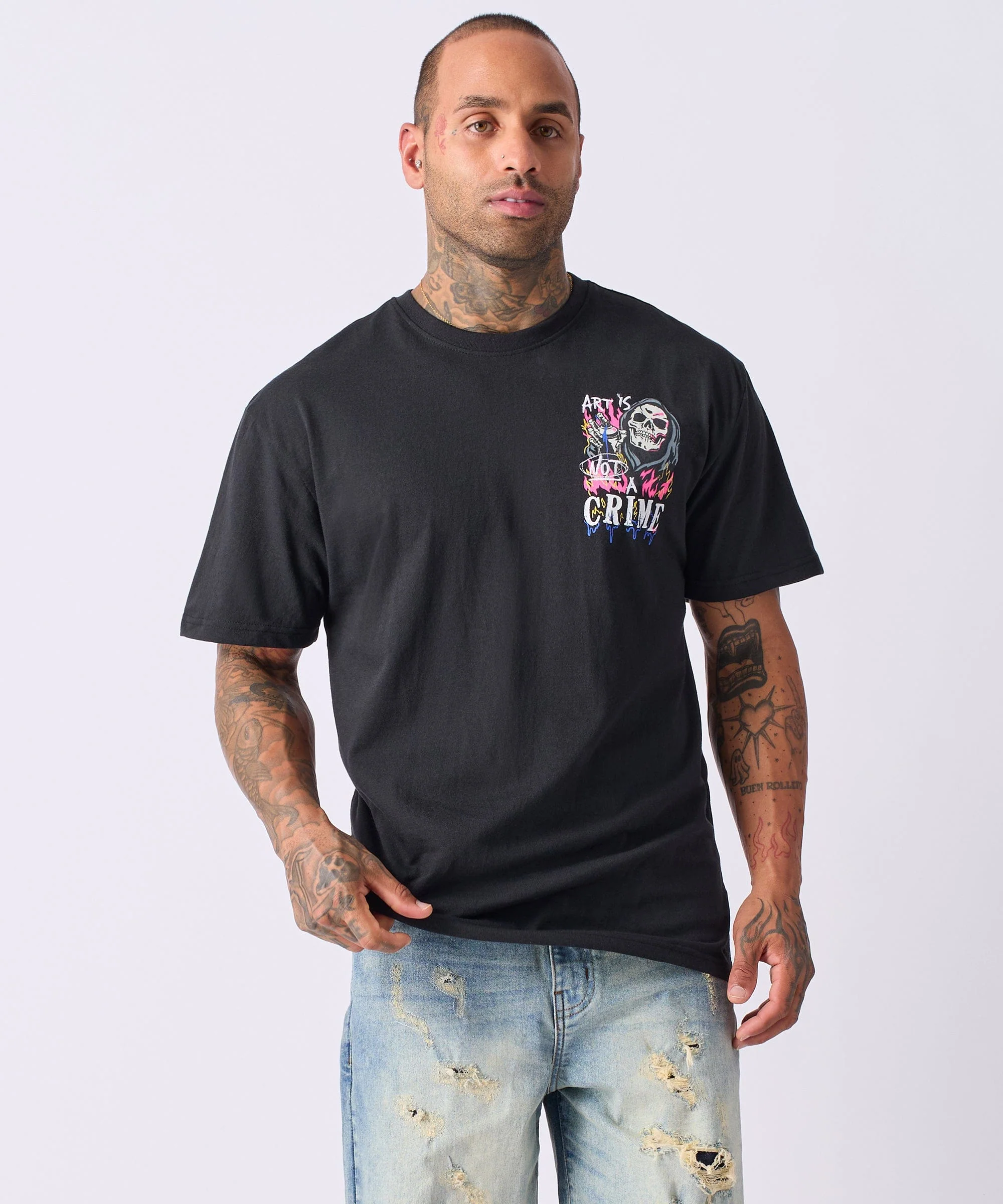 Chaos Short Sleeve Tee - Black - Image 4