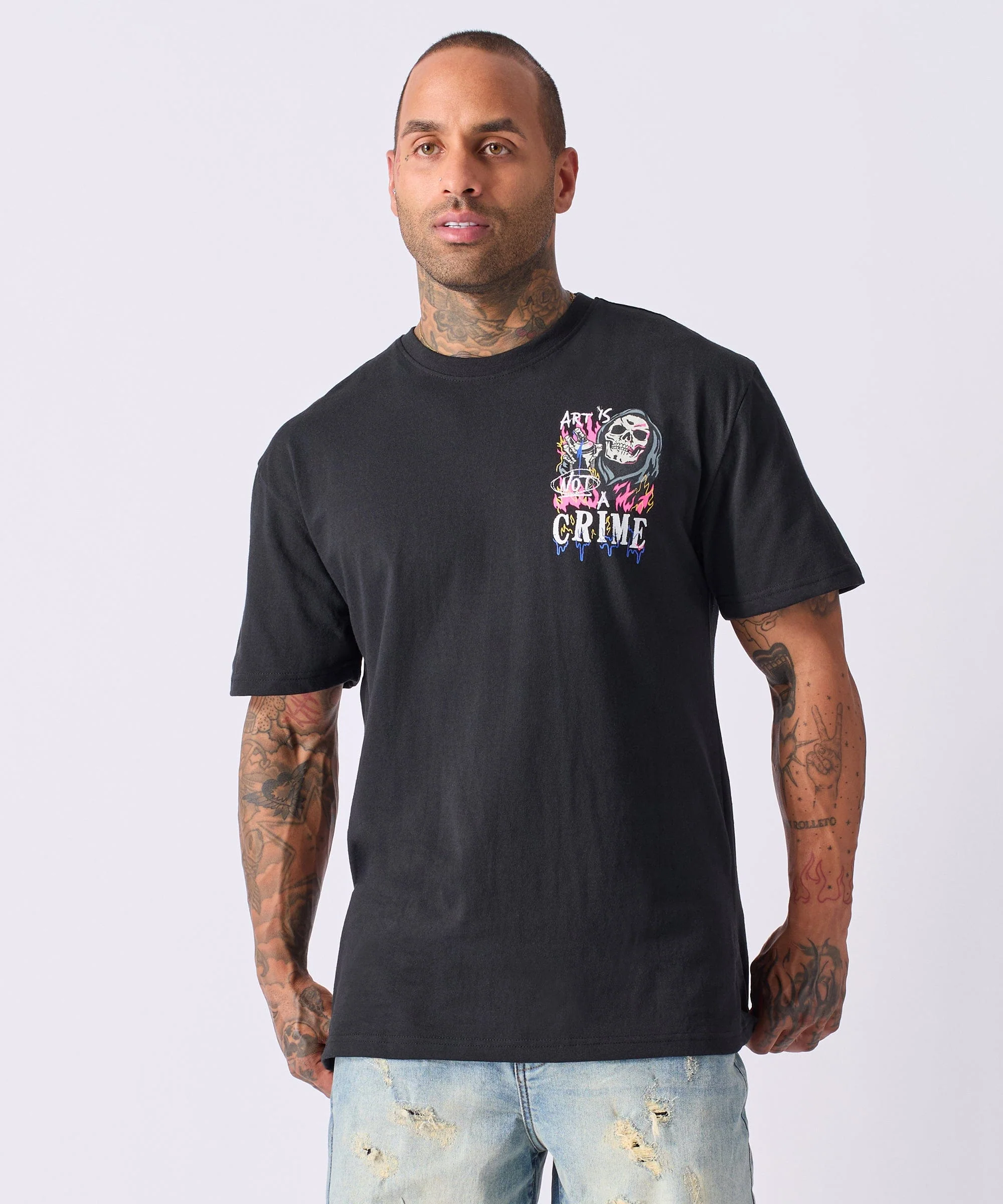 Chaos Short Sleeve Tee - Black - Image 5
