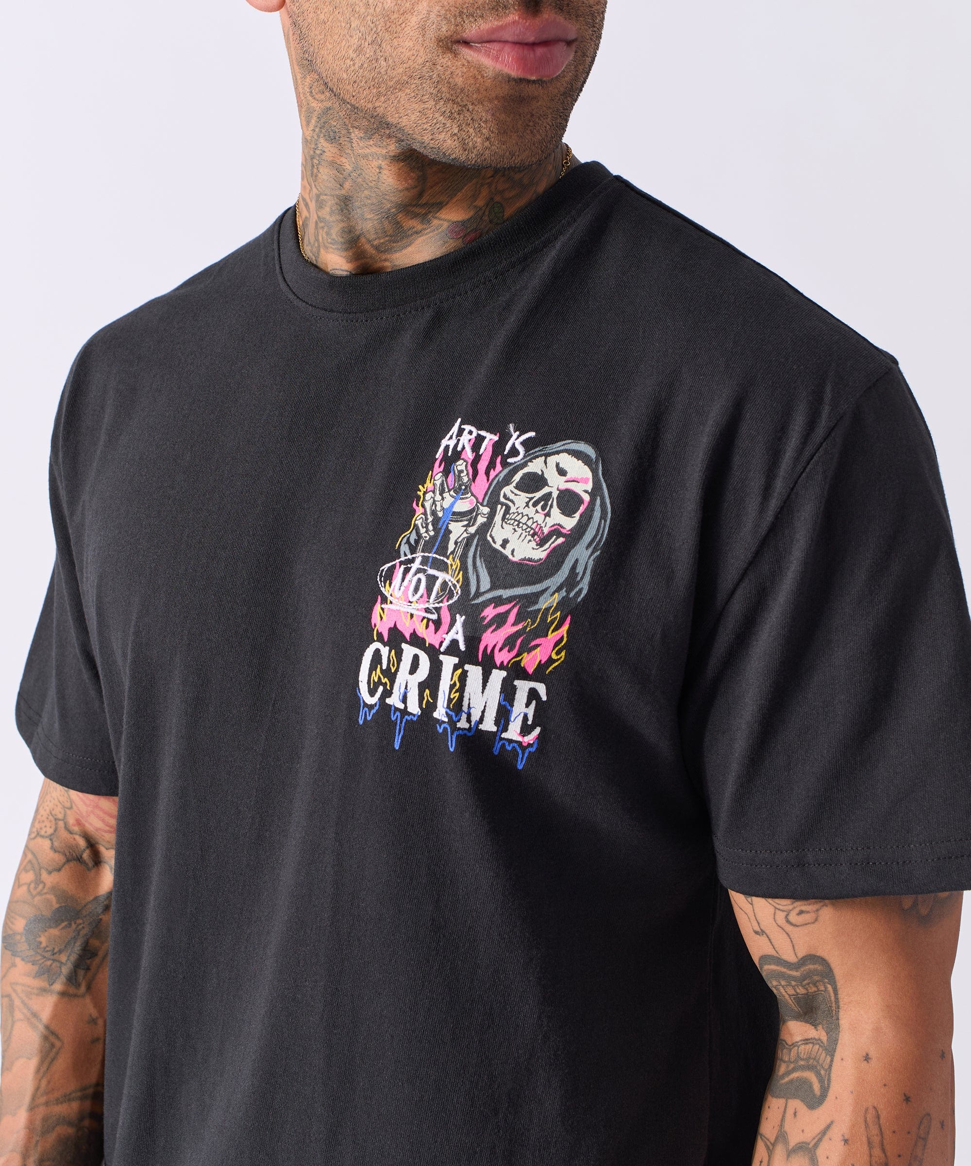 Chaos Short Sleeve Tee - Black - Image 6