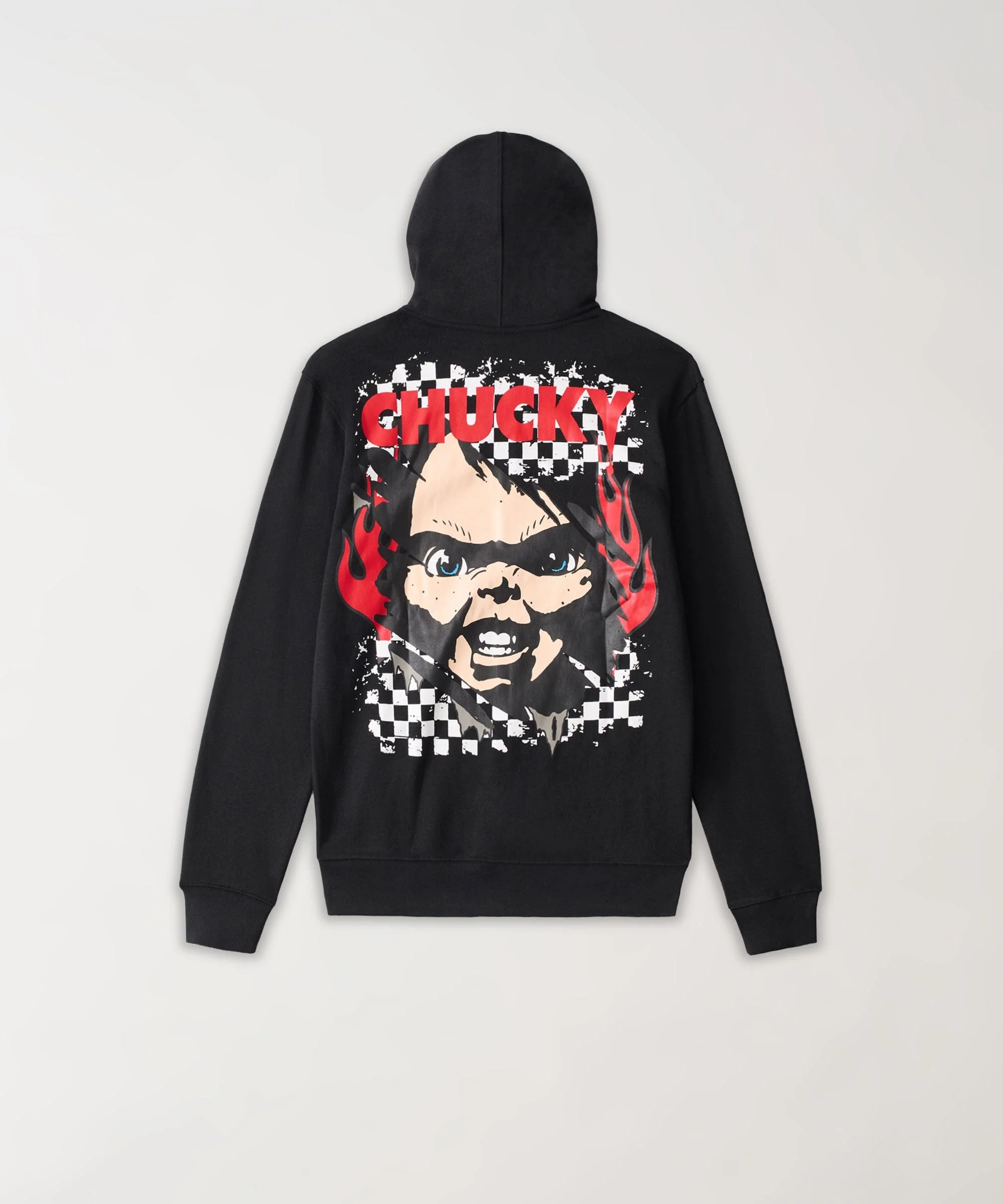 Chucky Full Zip Applique Hoodie - Black - Image 2