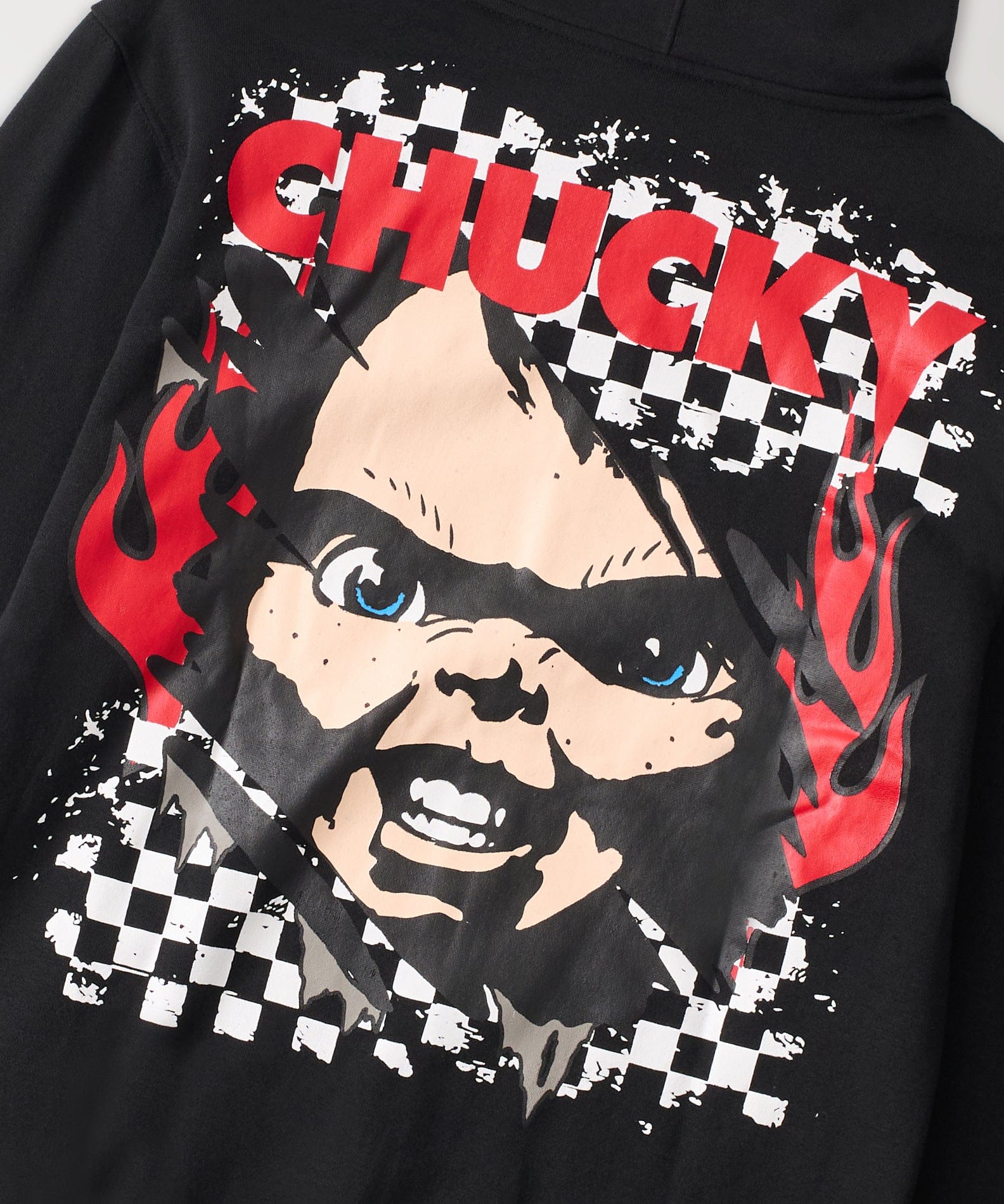 Chucky Full Zip Applique Hoodie - Black - Image 4