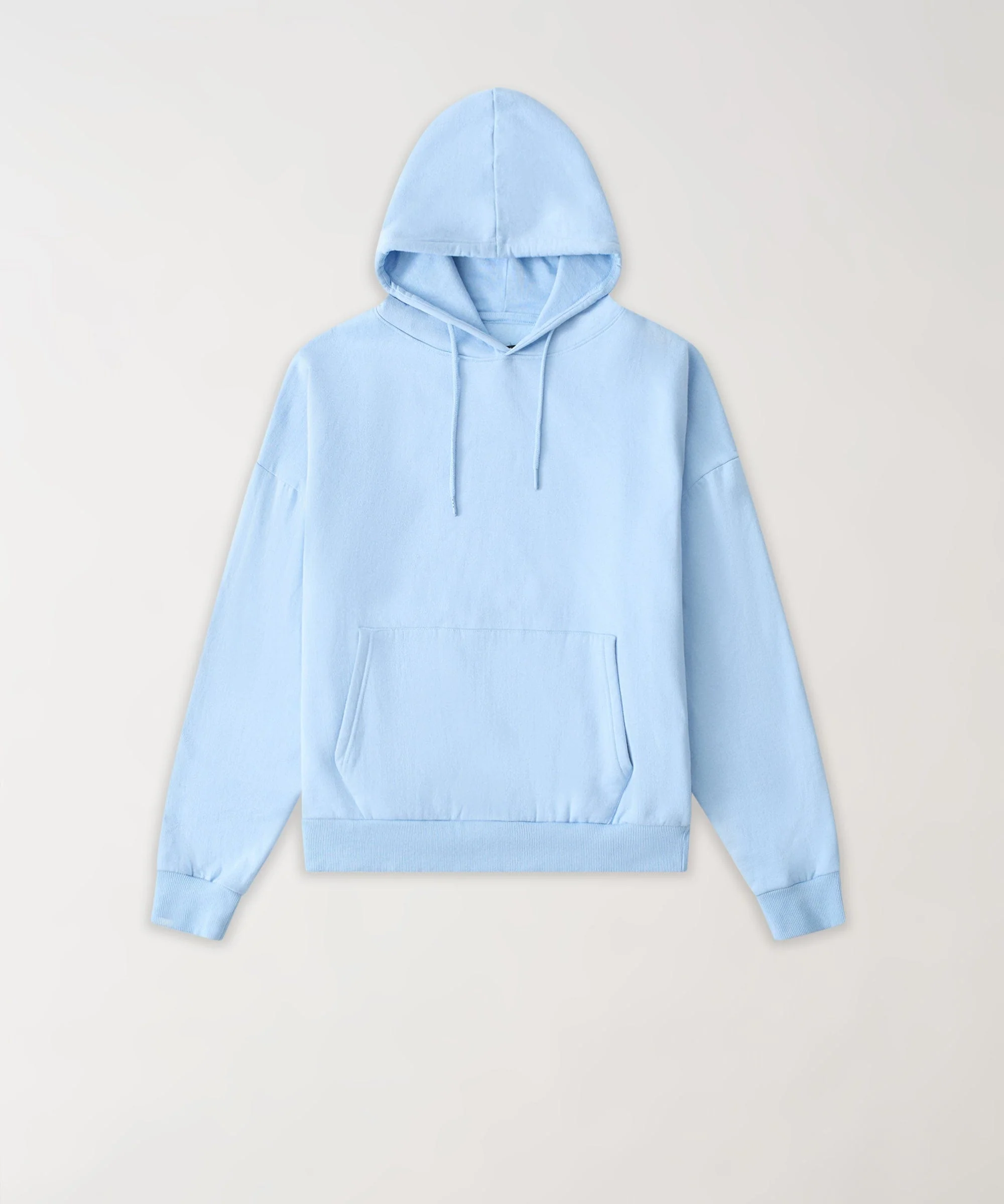 Essential Heavyweight Fleece Baggy Fit Comfy Hoodie - Blue