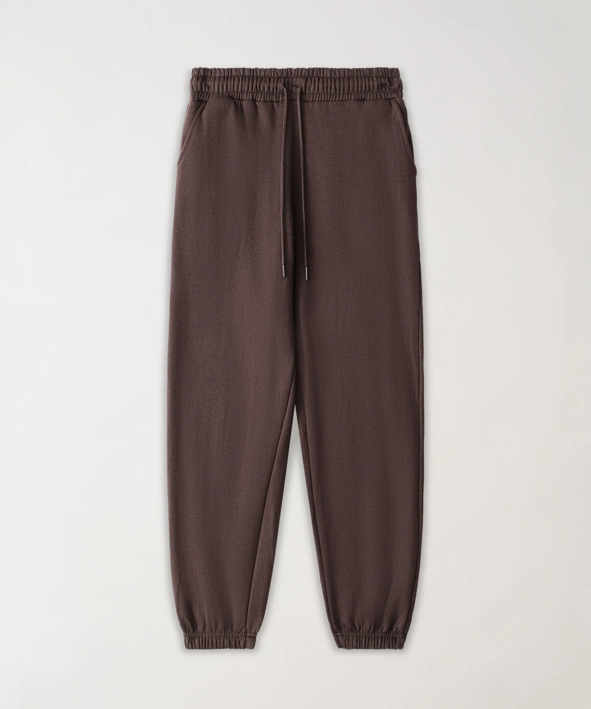 Essential Heavyweight Fleece Baggy Fit Sweats - Brown