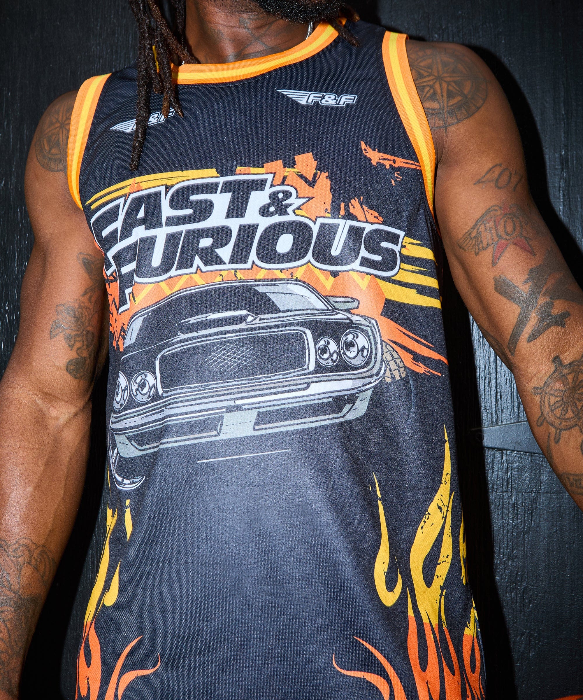 Fast & Furious Basketball Jersey - Black - Image 2