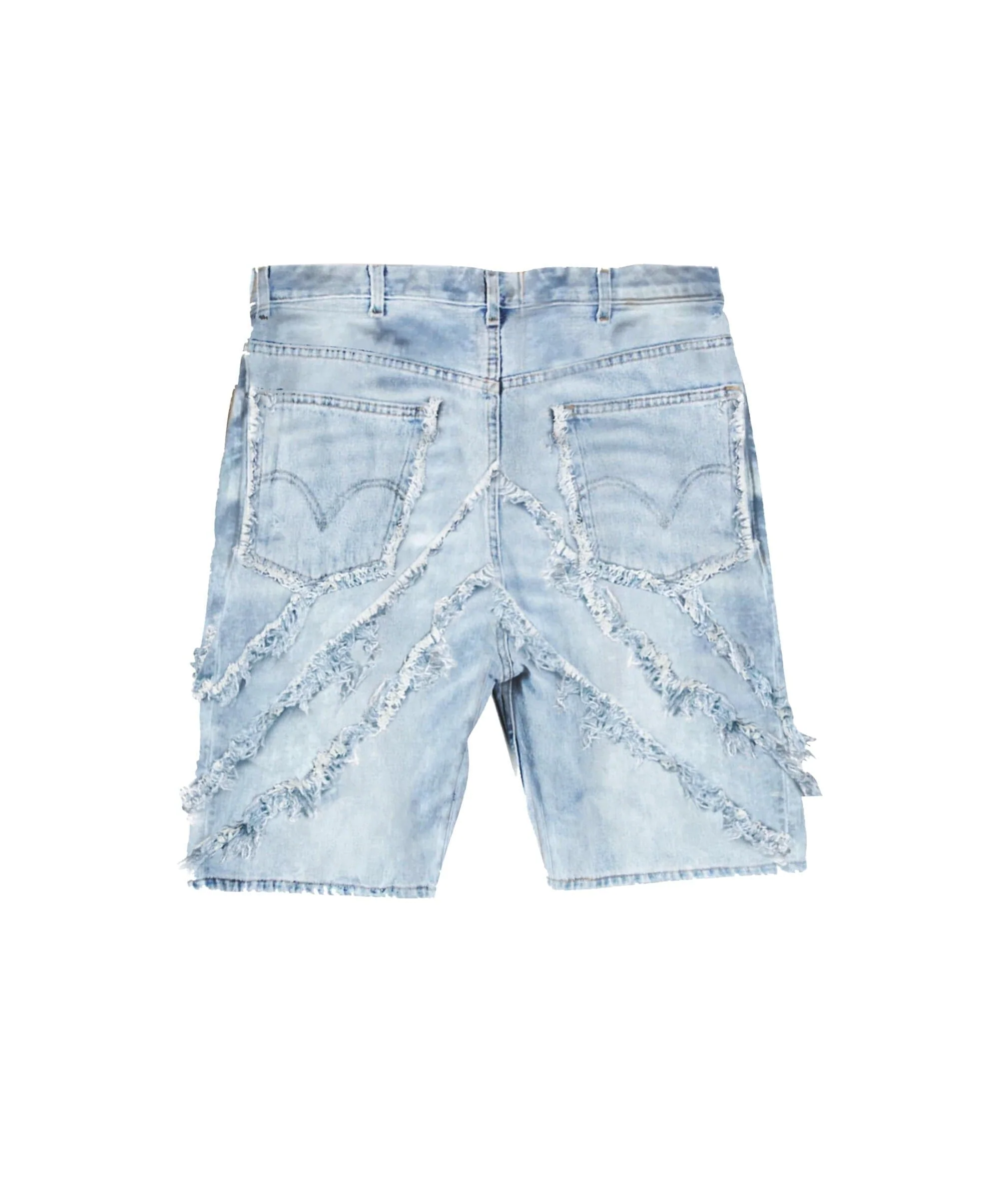 Kids Bandit Frayed Denim Short - Light Blue - Image 2