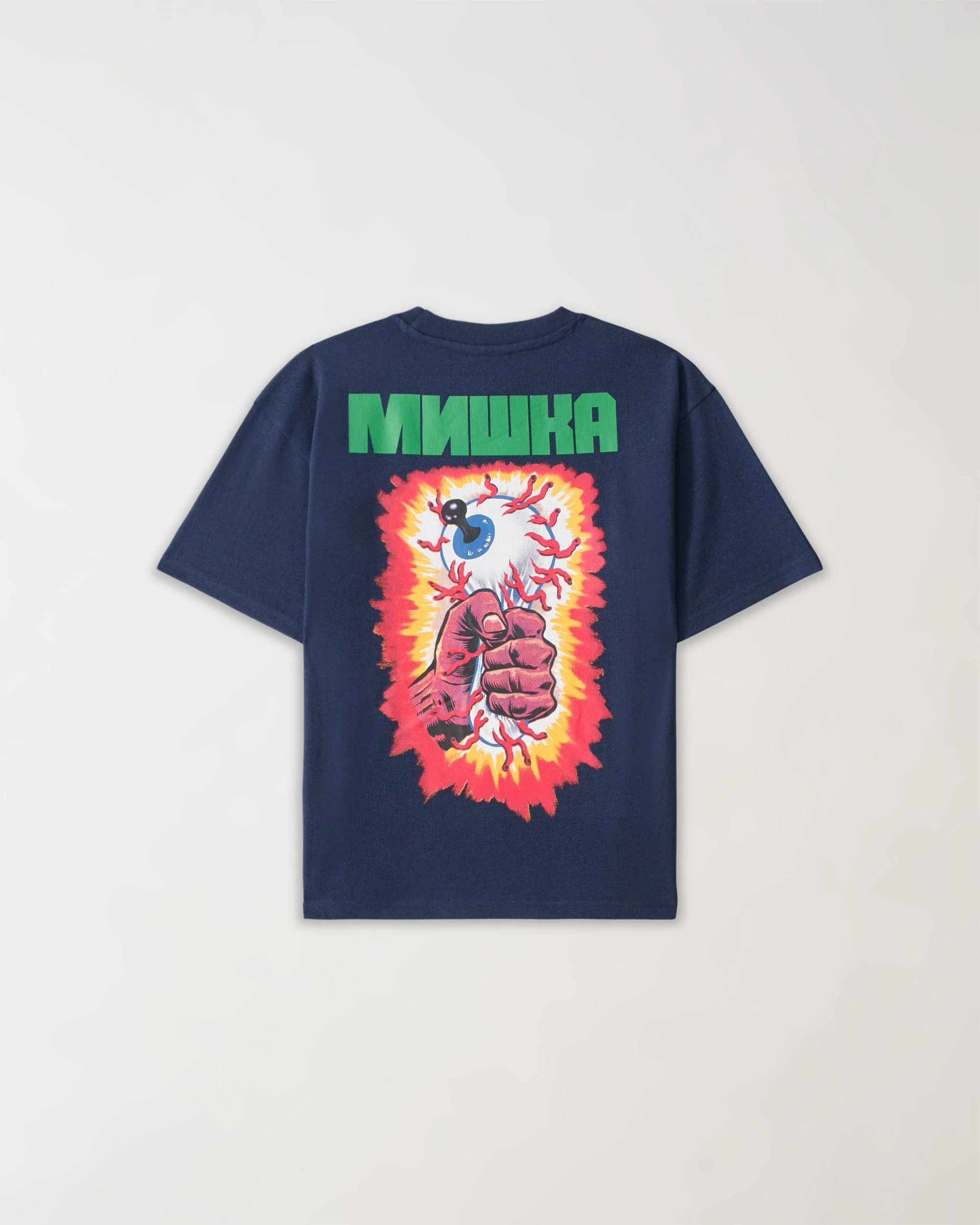 Kids Mishka Back Graphic Print Short Sleeve Tee - Navy