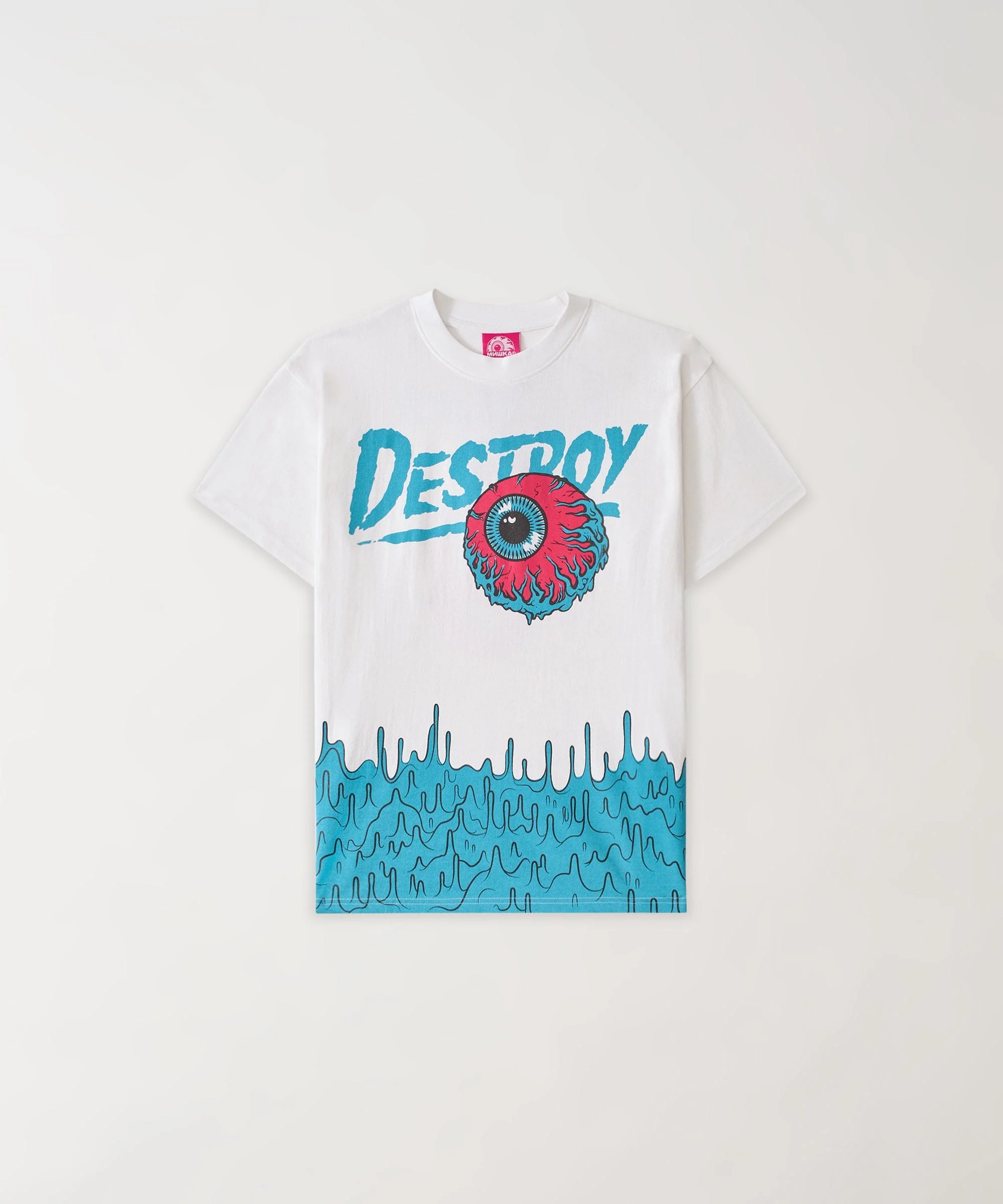 Kids Mishka Destroy Graphic Short Sleeve Tee - White