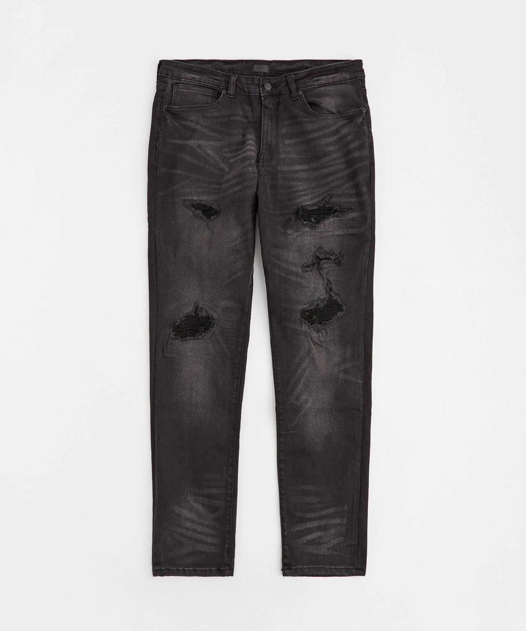 Rip And Repair Denim Jeans - Black - Image 3