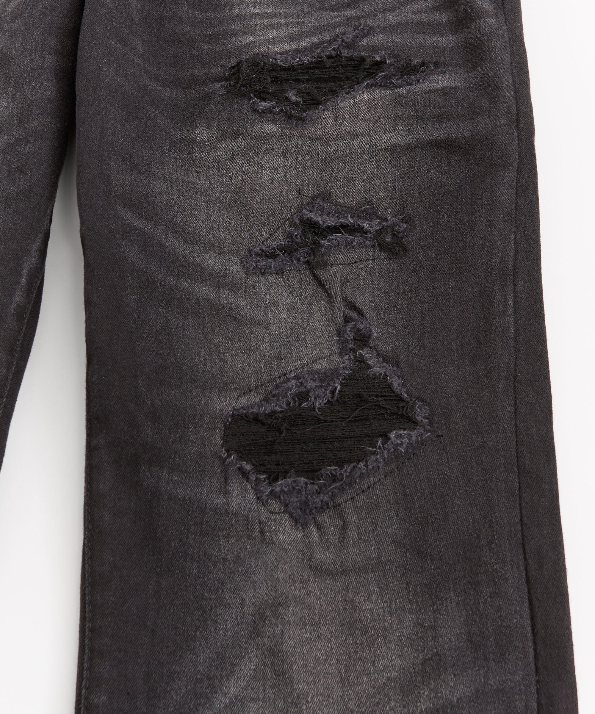 Rip And Repair Denim Jeans - Black - Image 4