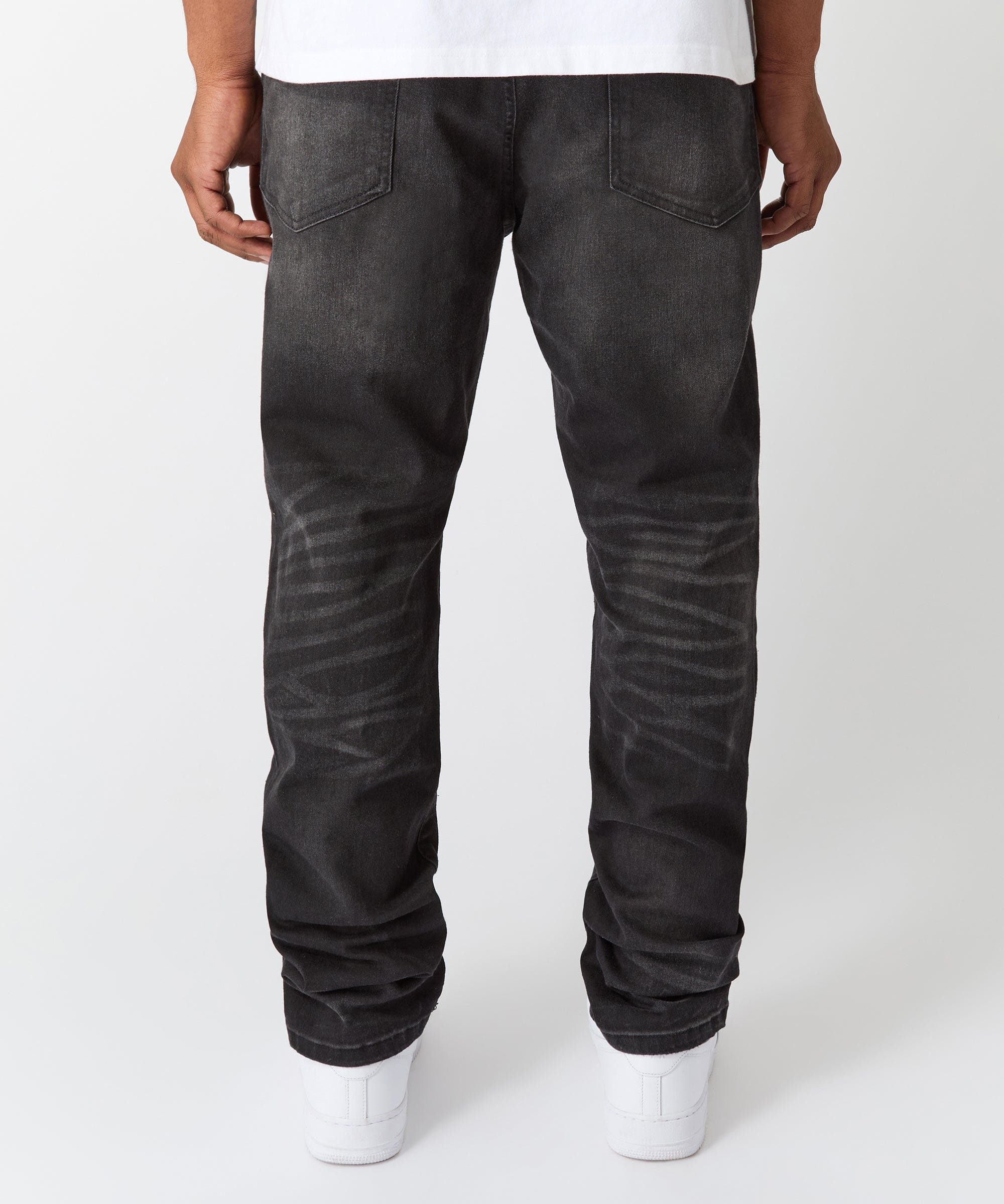 Rip And Repair Denim Jeans - Black - Image 6