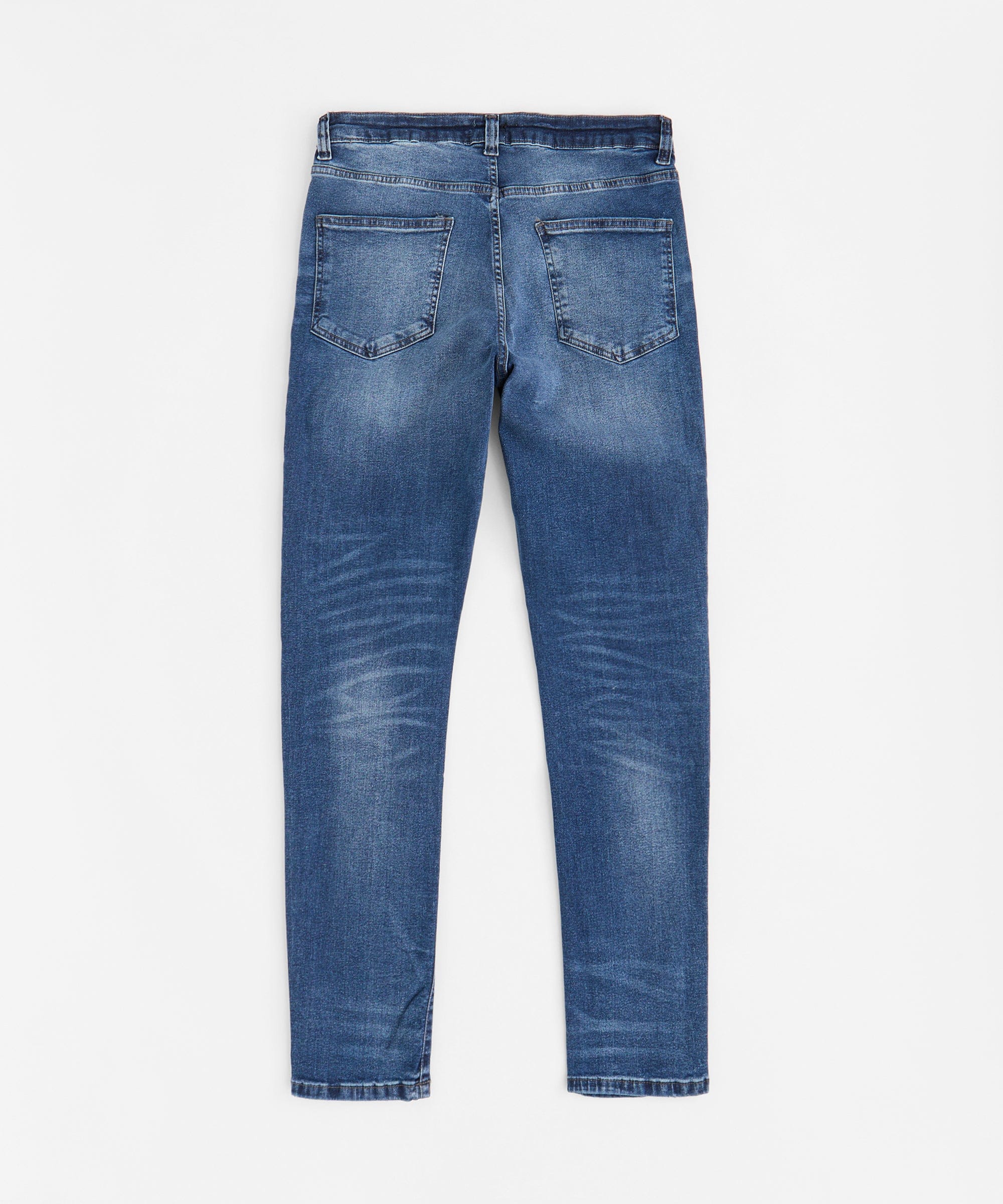 Rip And Repair Denim Jeans - Medium Indigo - Image 3