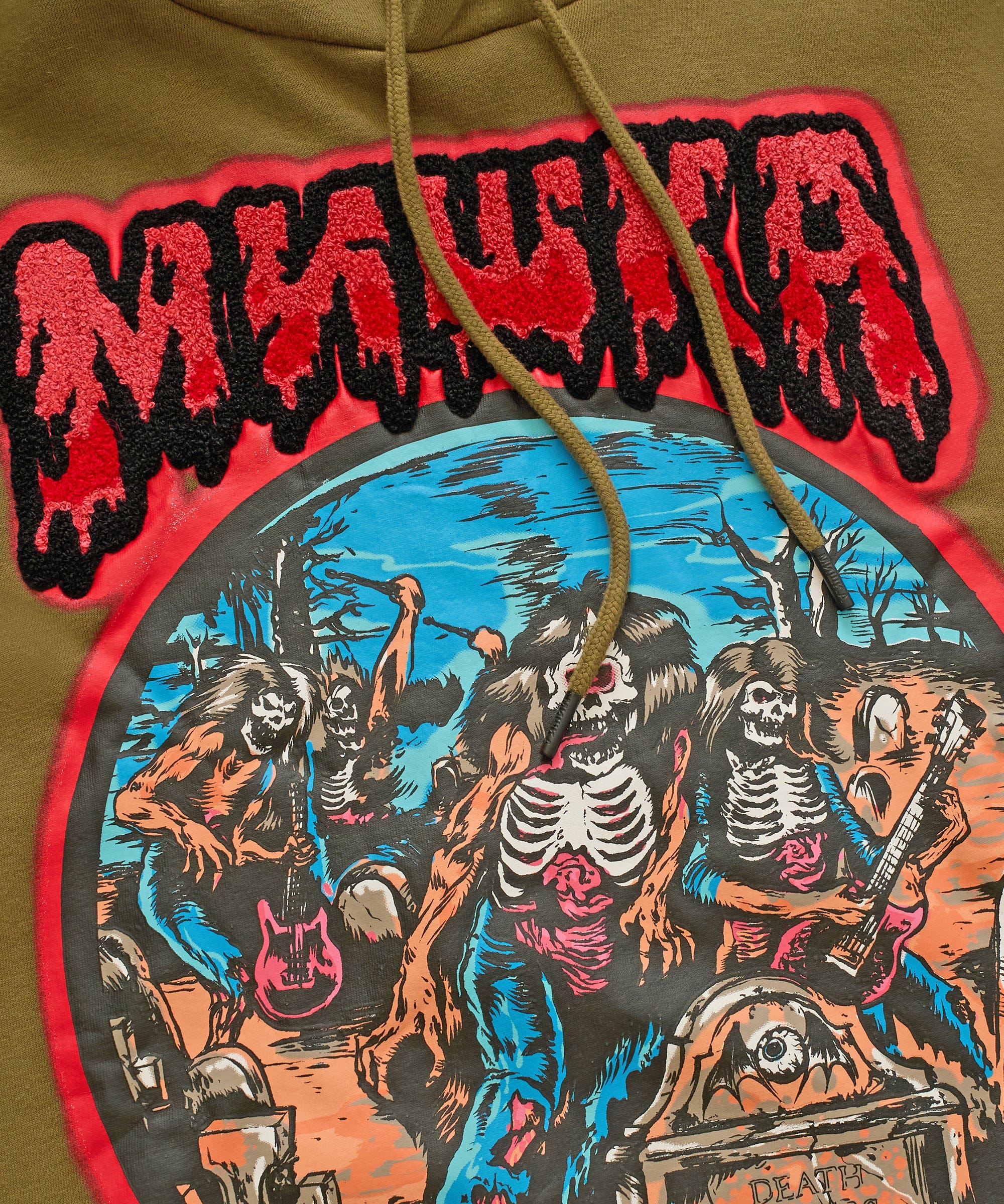 Mishka Band Hoodie - Olive Green - Image 2