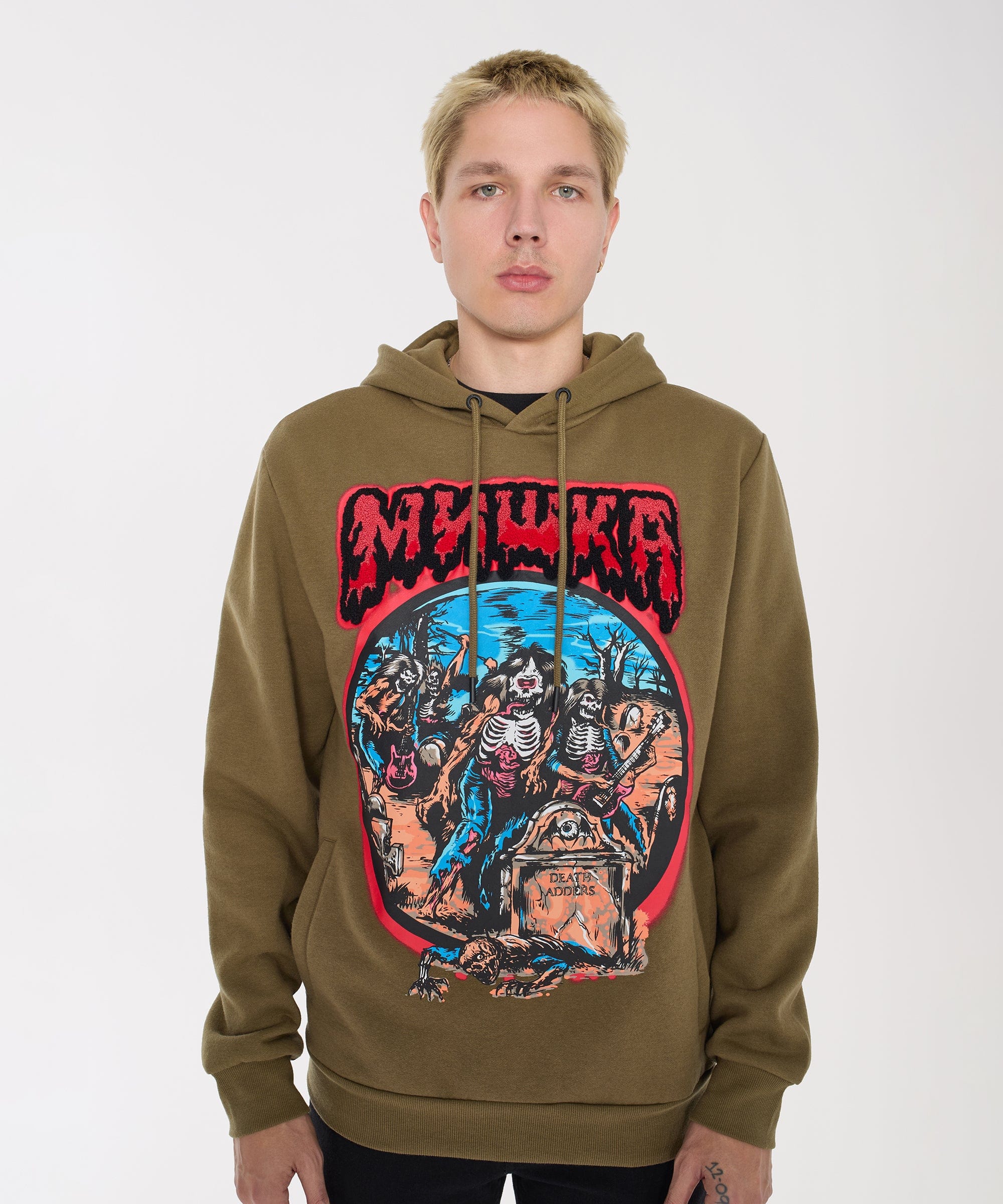 Mishka Band Hoodie - Olive Green - Image 6