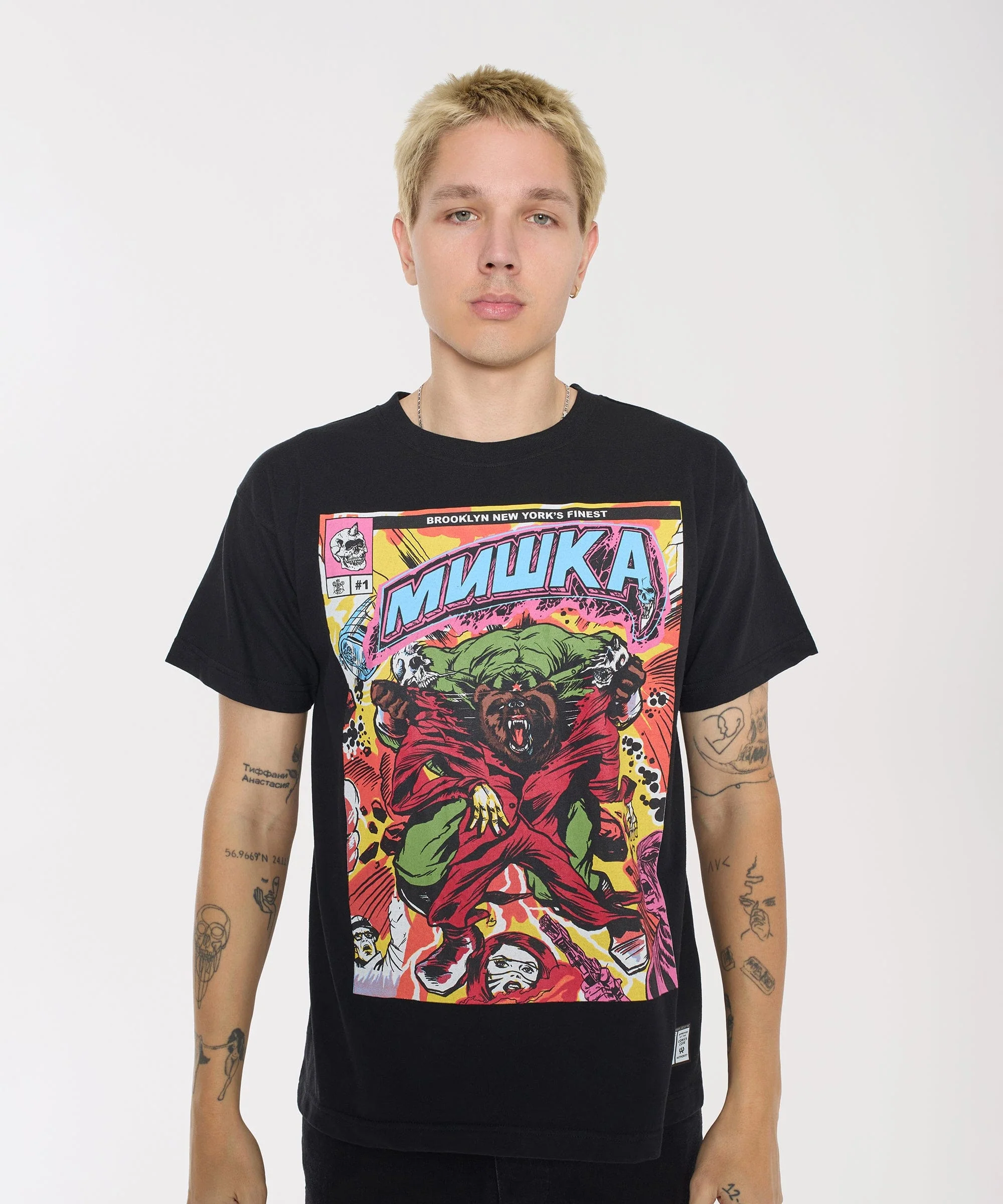 Mishka Brooklyns Finest Short Sleeve Tee - Black - Image 2