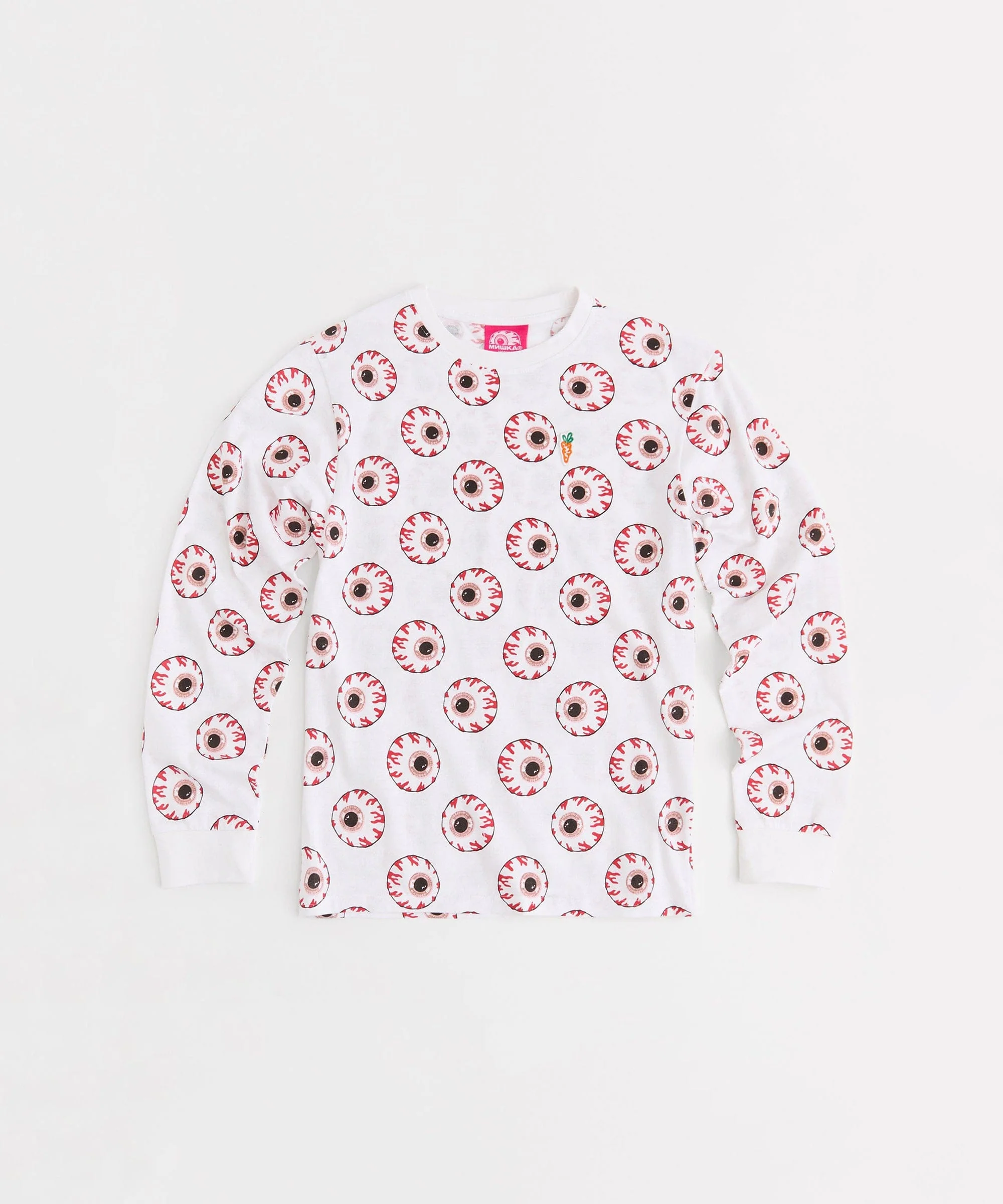 Mishka Carrots Crewneck Long Sleeve Tee - White