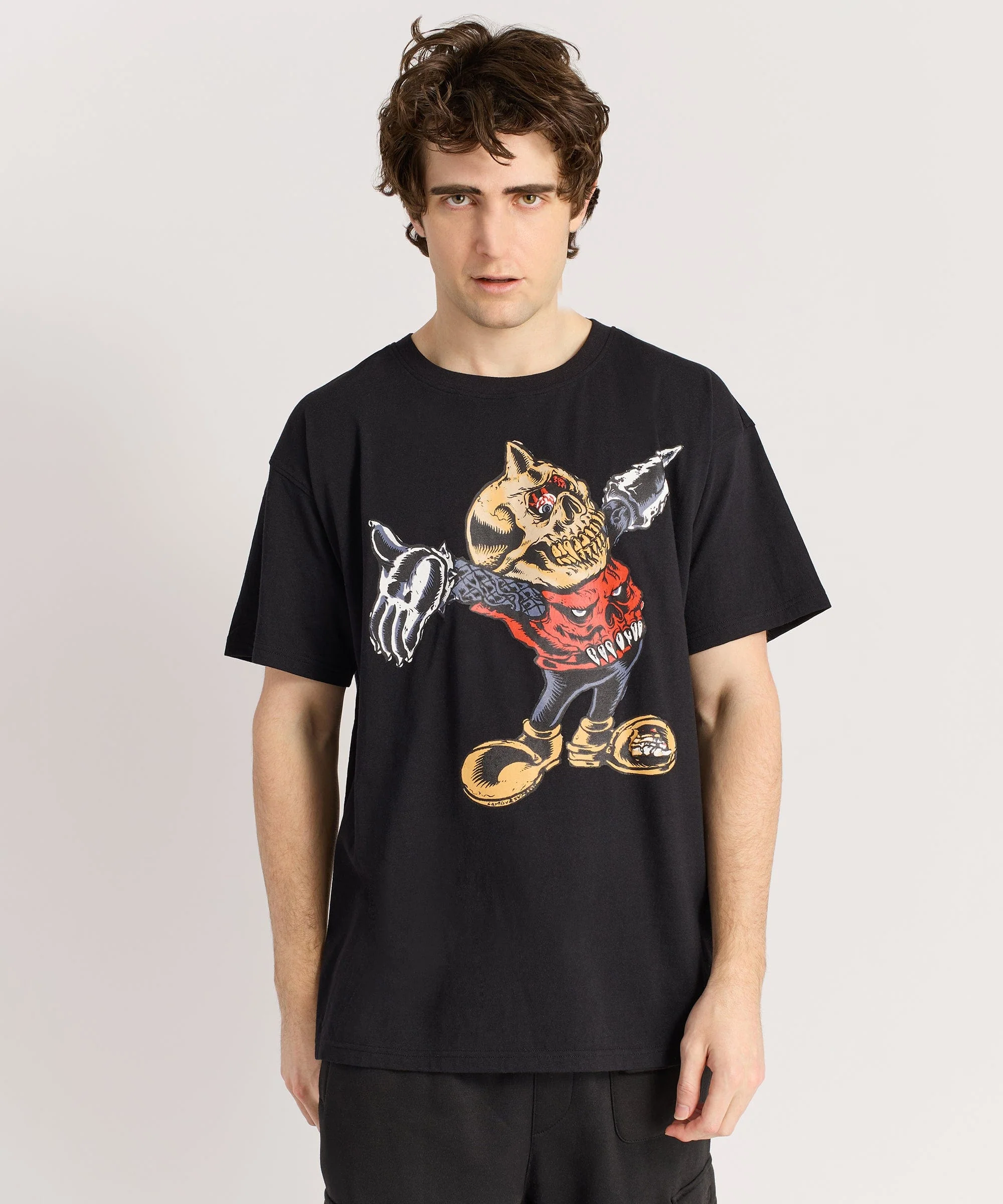 Mishka Cyco Bootleg Embroidered Short Sleeve Tee - Black - Image 2