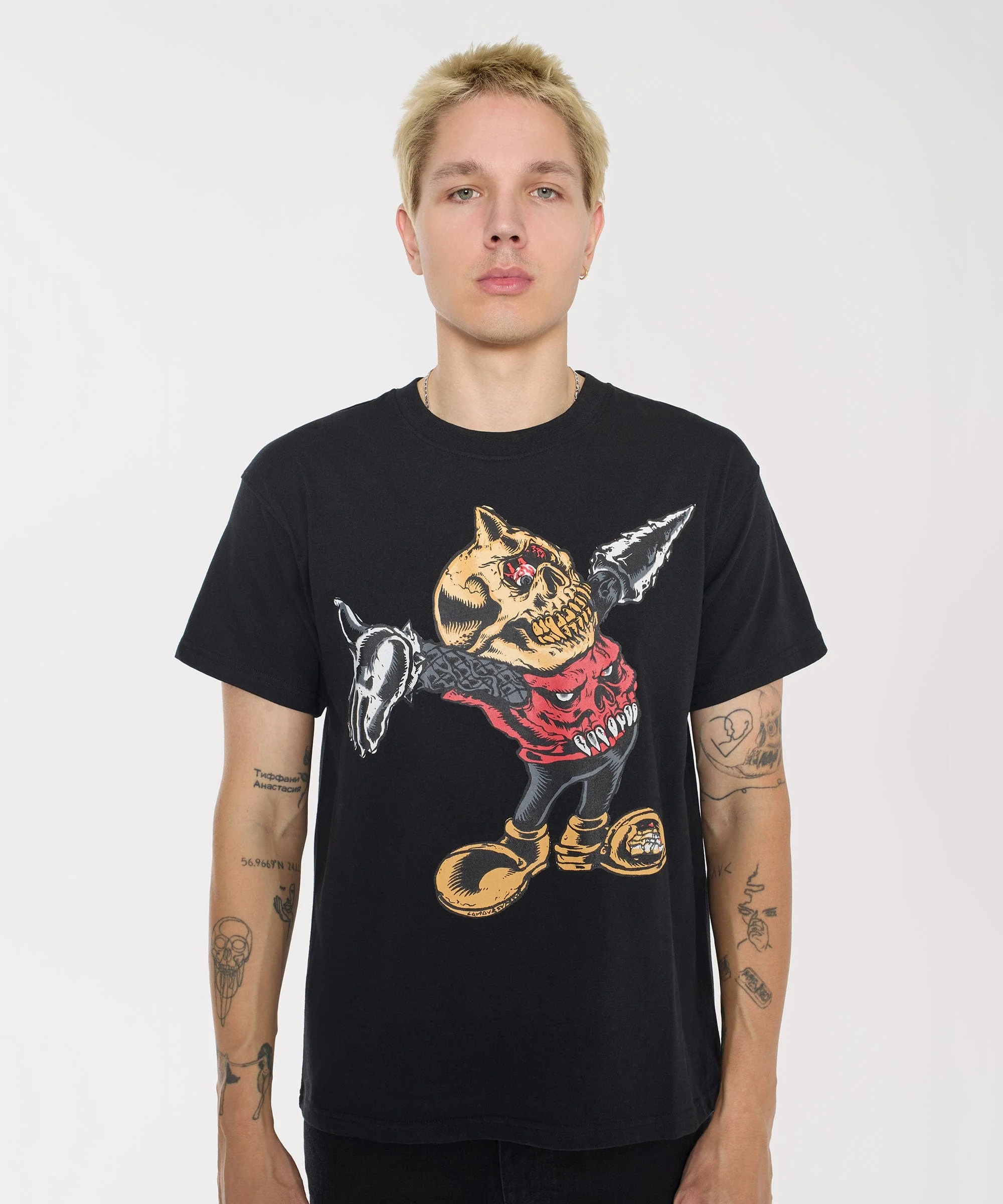 Mishka Cyco Bootleg Embroidered Short Sleeve Tee - Black - Image 4