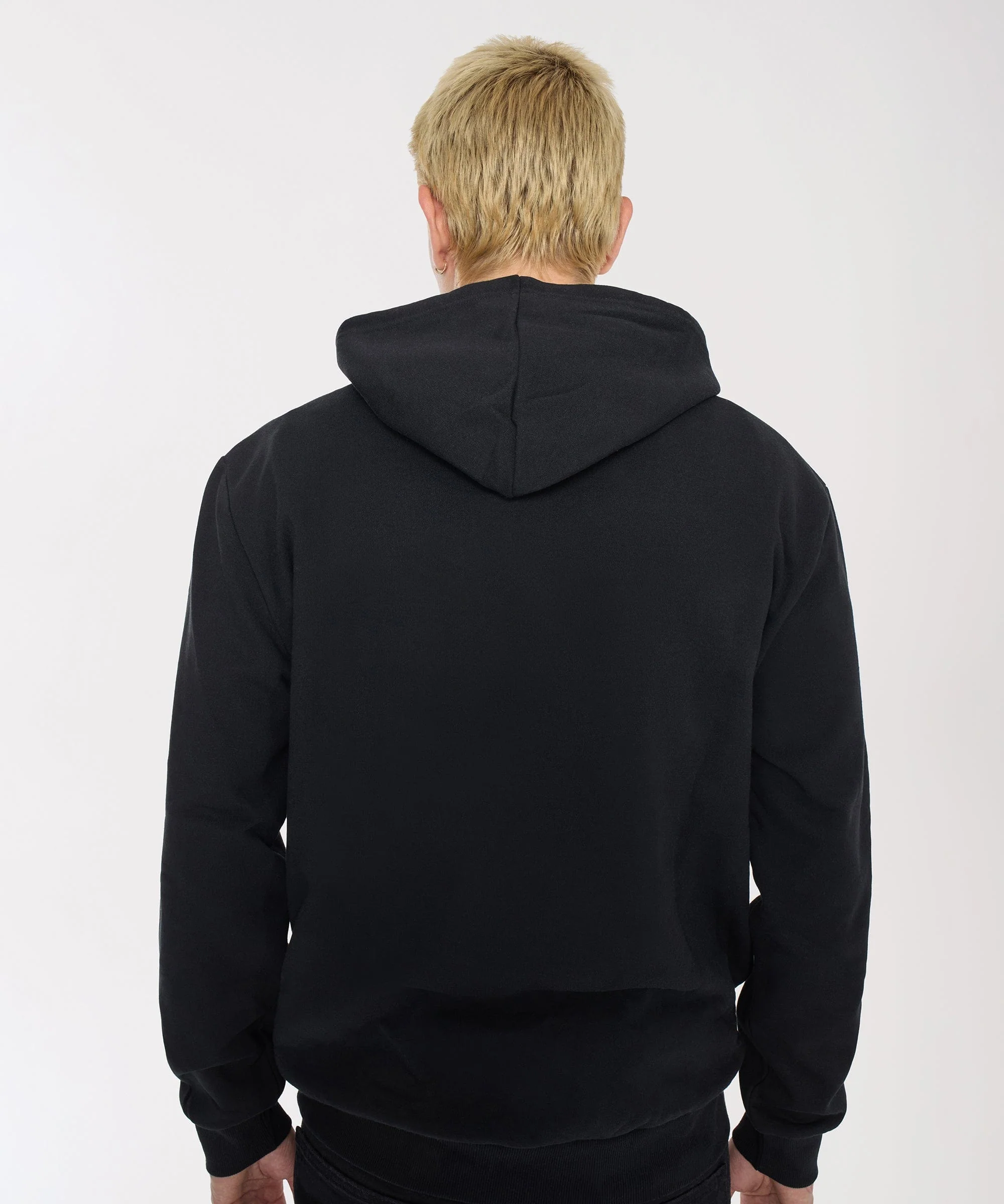 Mishka Graphic Print Embroidered Hoodie - Black - Image 10