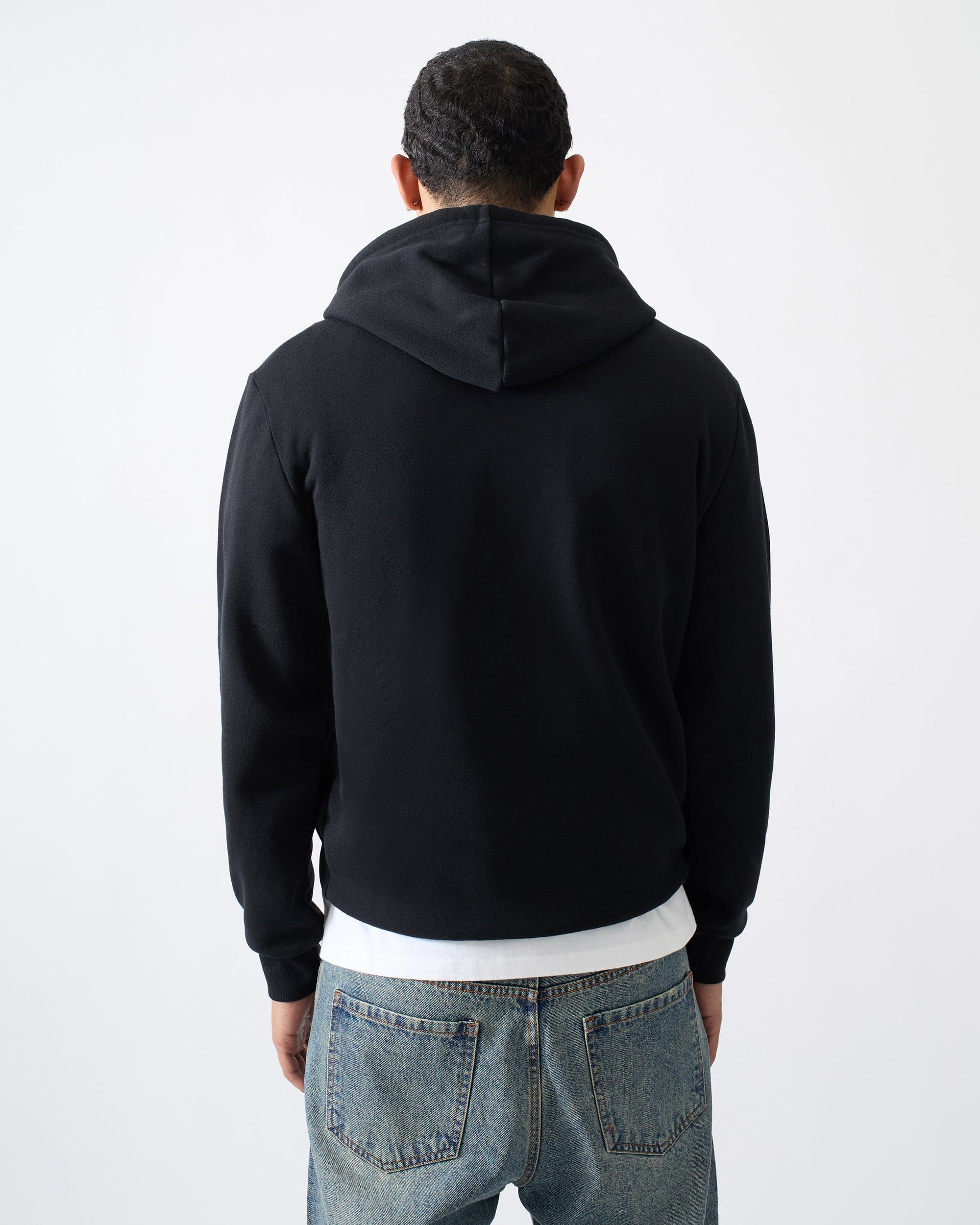 Mishka Graphic Print Embroidered Hoodie - Black - Image 6