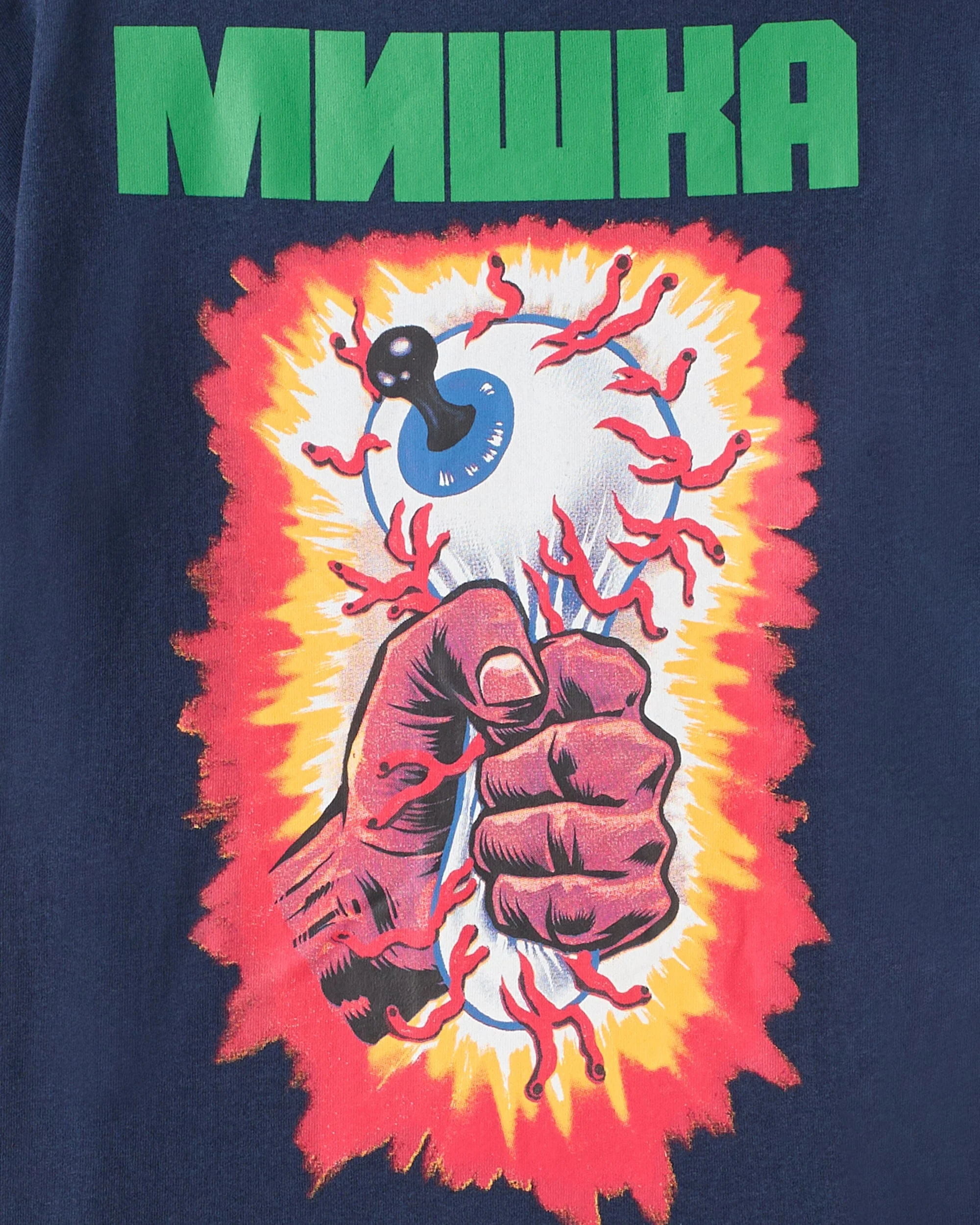 Mishka Graphic Print Short Sleeve Tee - Navy - Image 3