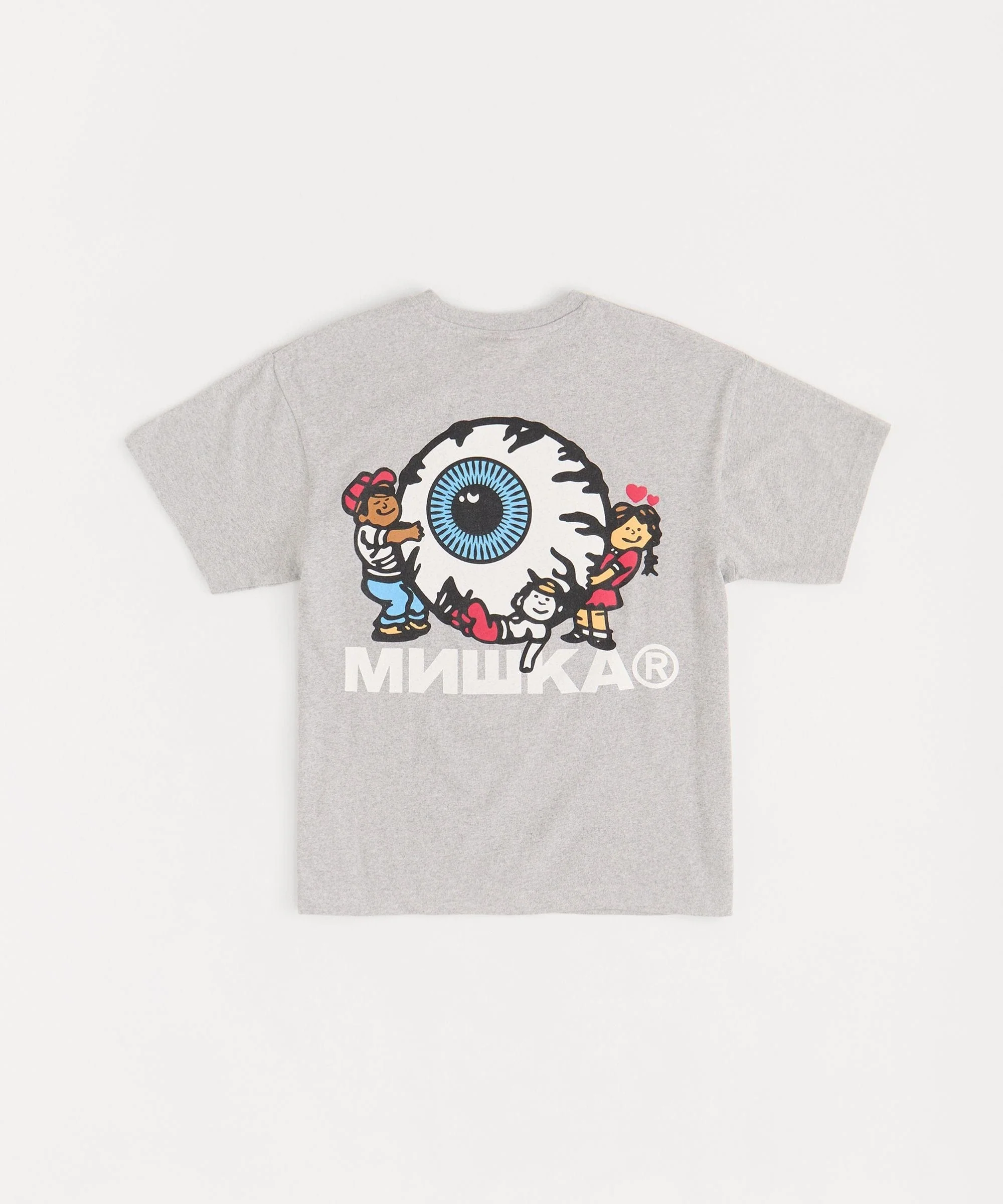 Kids Mishka Graphic Short Sleeve Tee - Grey - Image 2