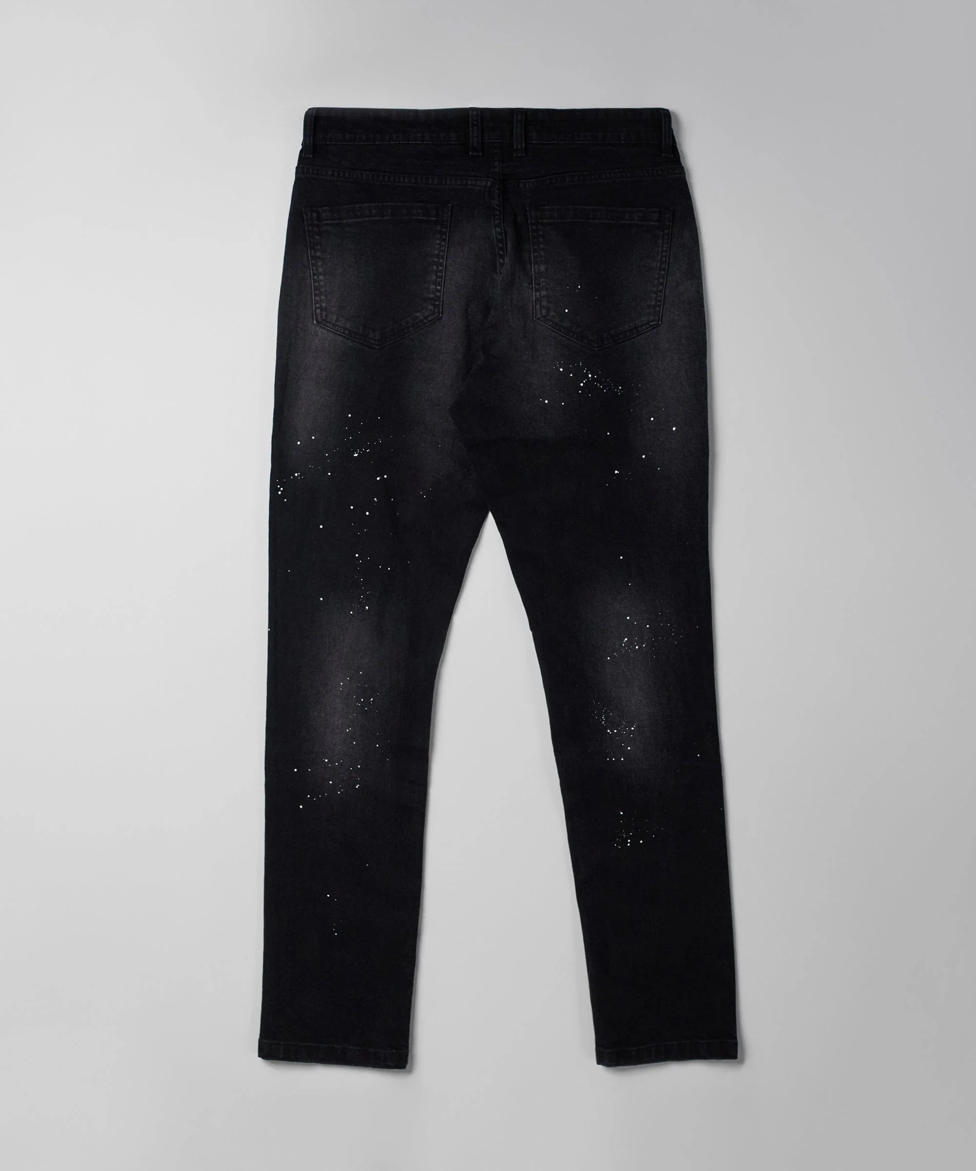 Nighthawk Ripped Detail Black Denim Jeans - Image 2