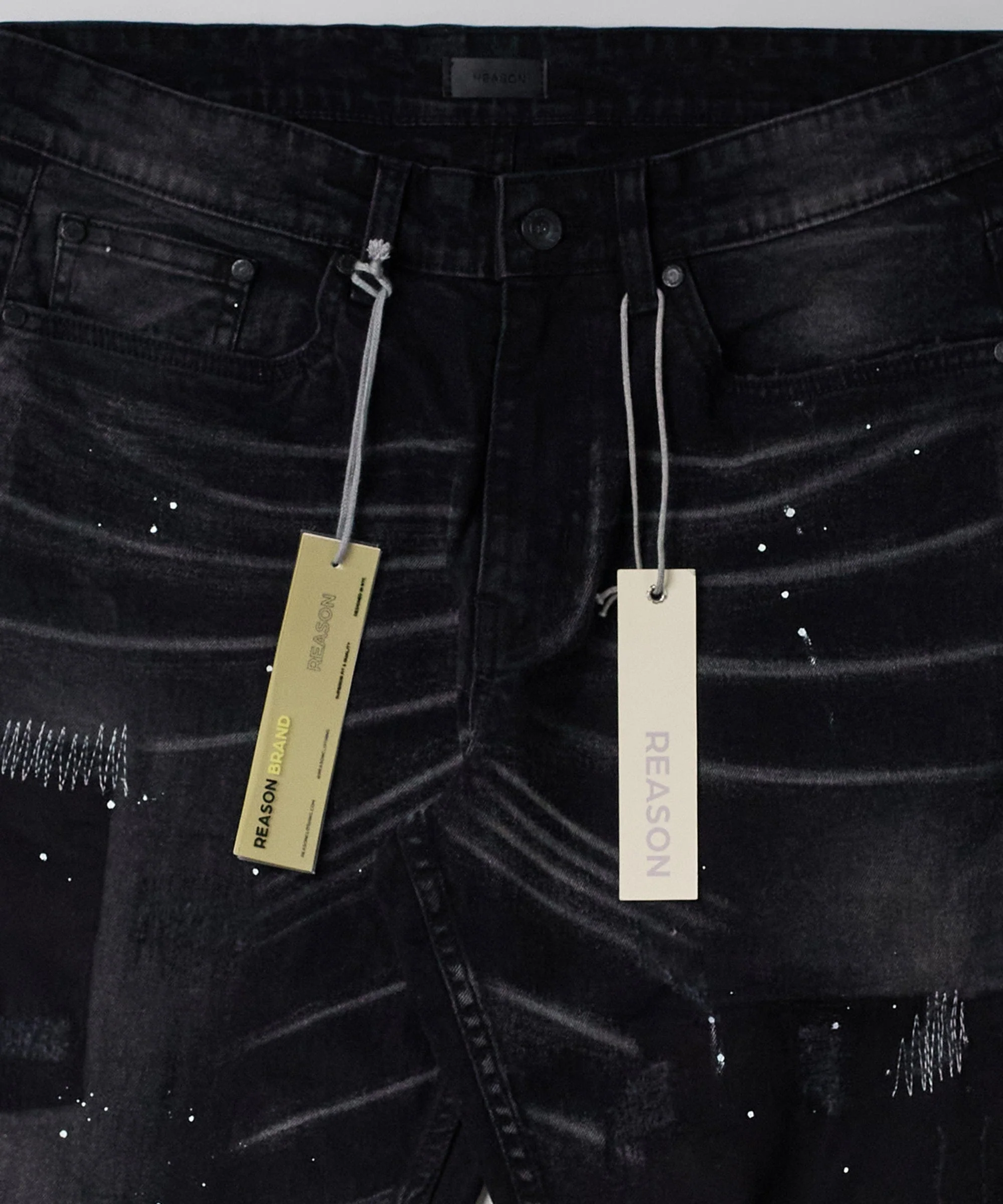 Nighthawk Ripped Detail Black Denim Jeans - Image 3