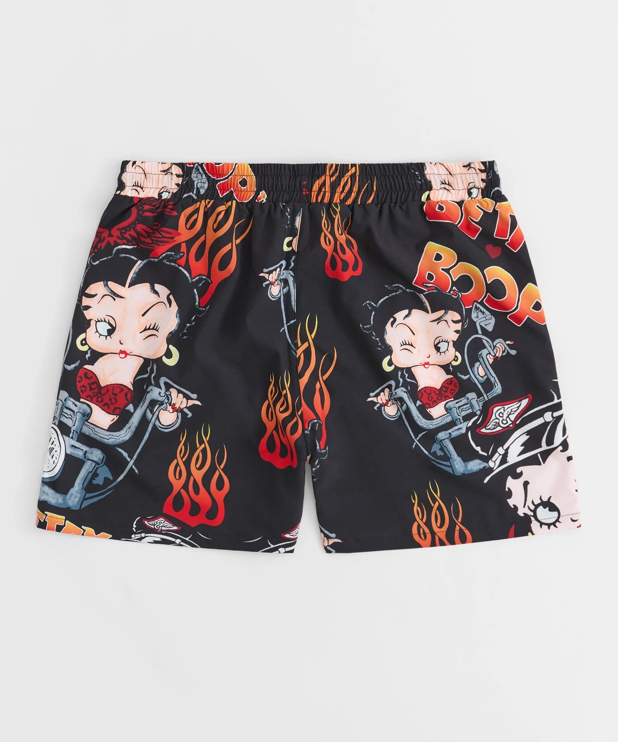 Plus Size Women Biker Betty Boop Short - Black - Image 2