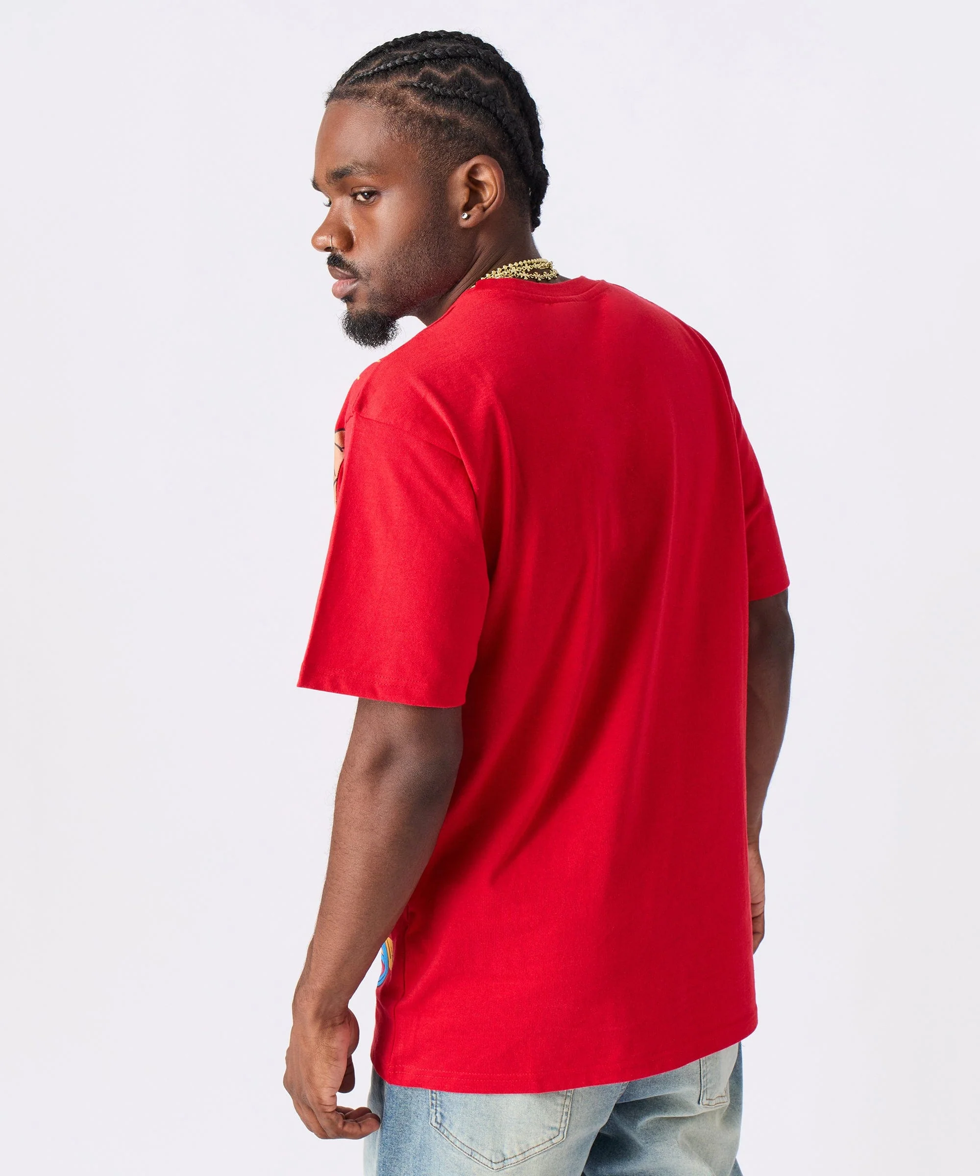 Richie Rich Time is Money Applique Short Sleeve Tee - Red - Image 6