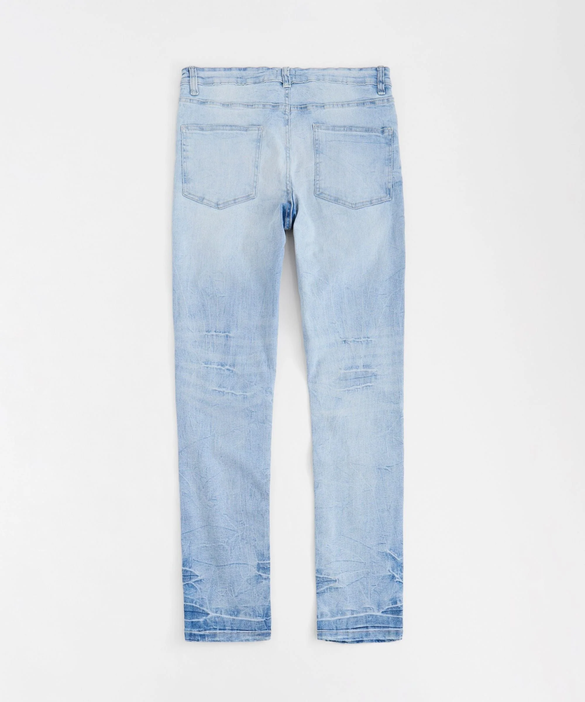 Rip And Repair Light Wash Denim Jeans - Image 5
