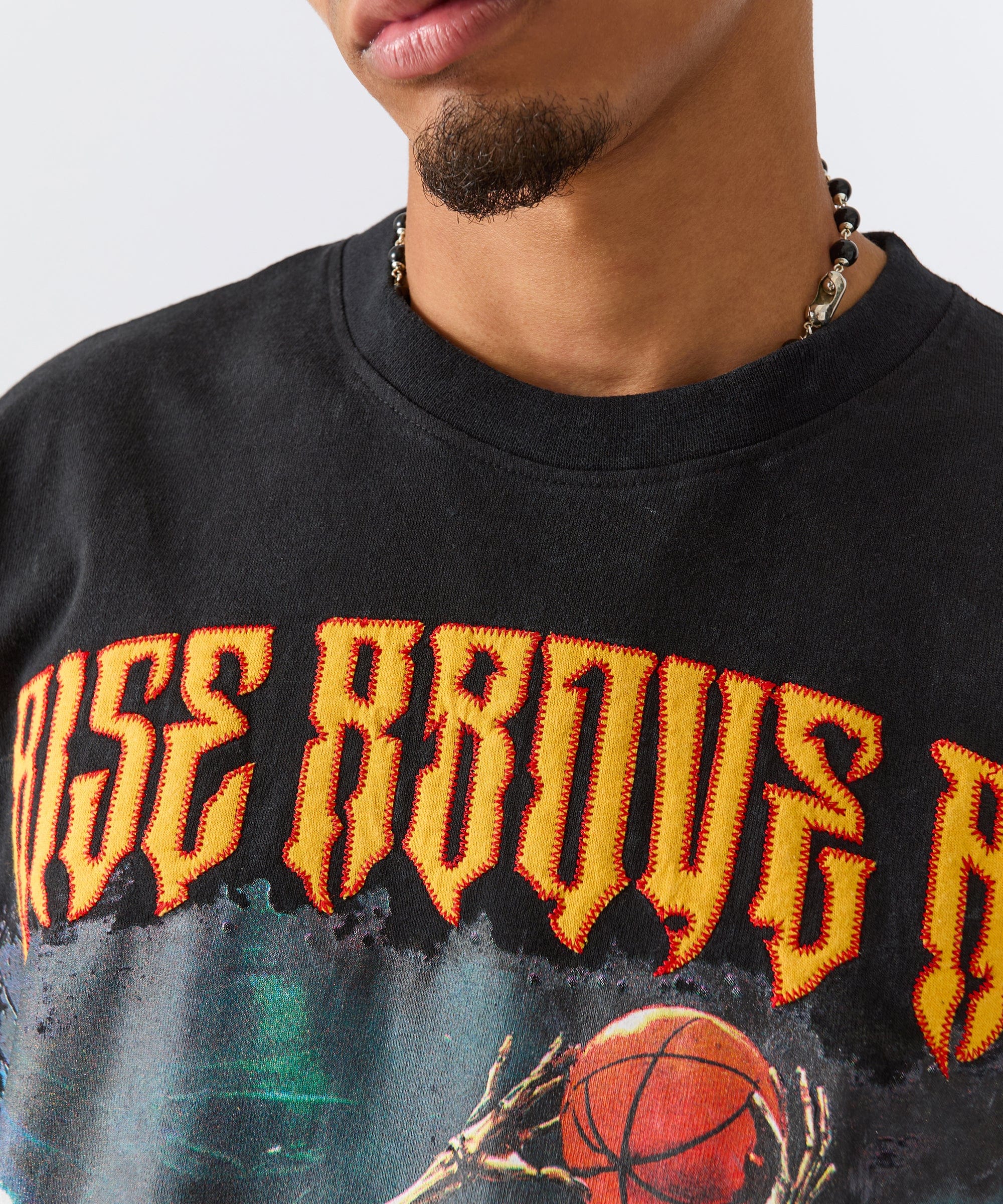 Rise Above All Applique Short Sleeve Tee - Black - Image 4