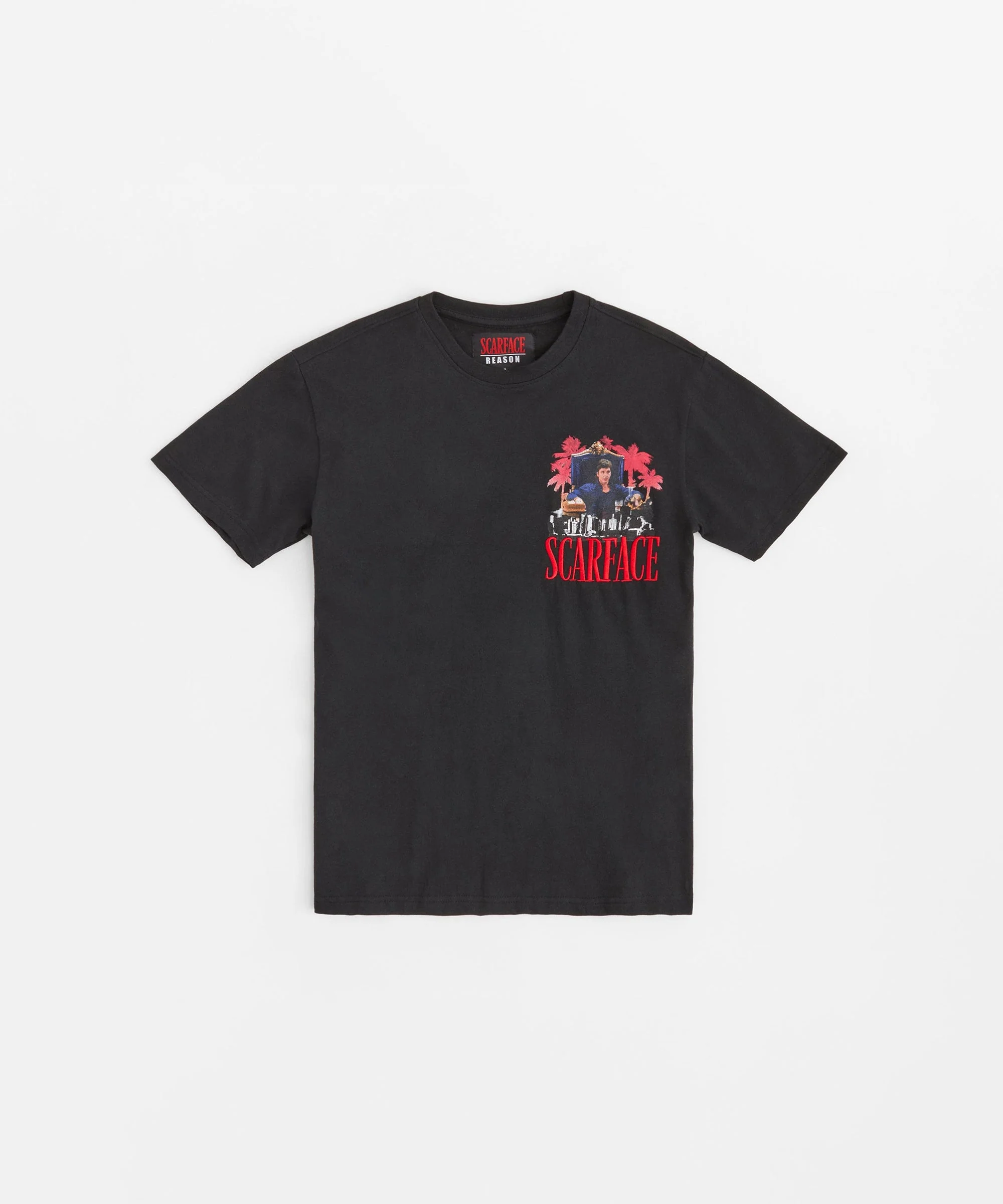 Scarface City Embroidered Short Sleeve Tee - Black - Image 4