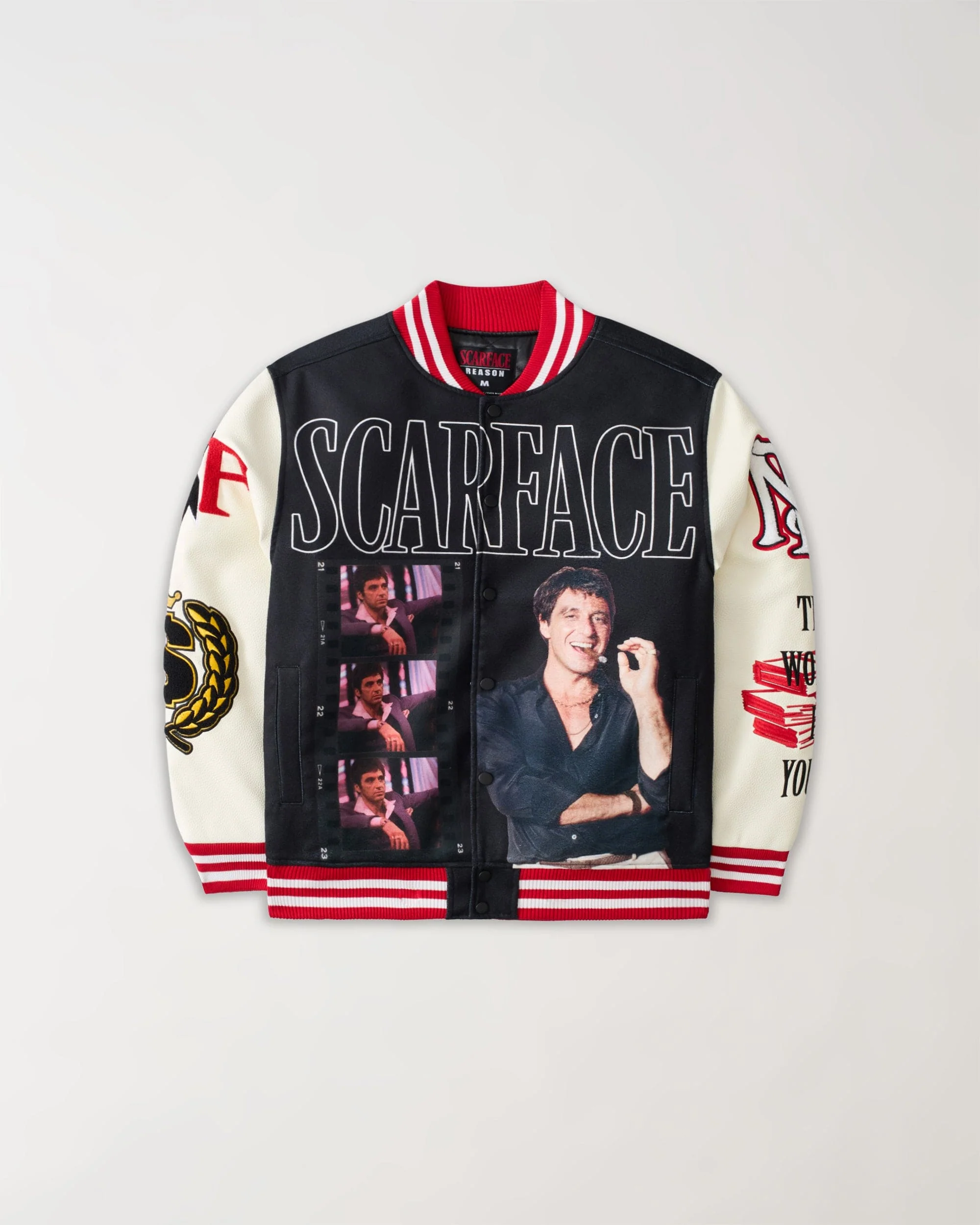 Scarface Money Varsity Jacket PU - Black