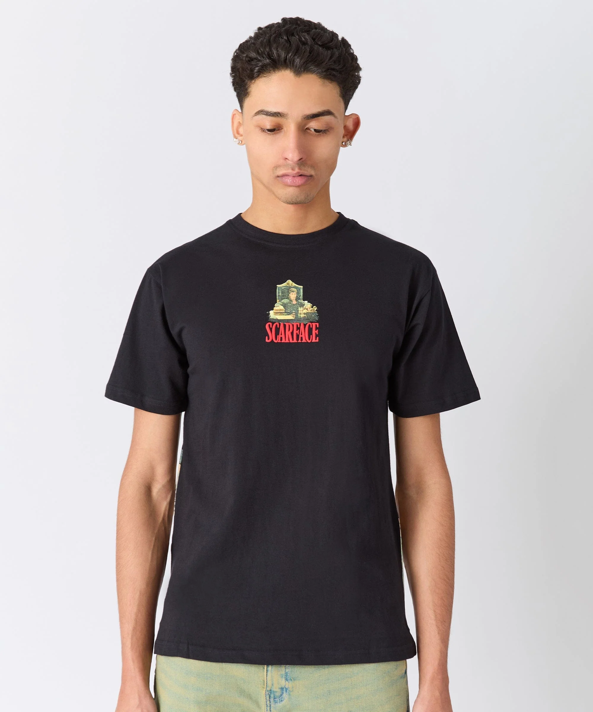 Scarface Throne Short Sleeve Tee - Black - Image 3