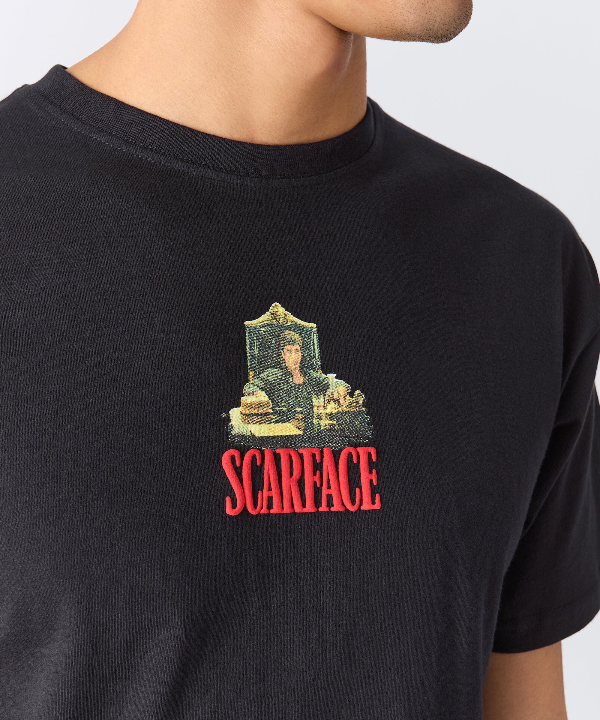 Scarface Throne Short Sleeve Tee - Black - Image 4