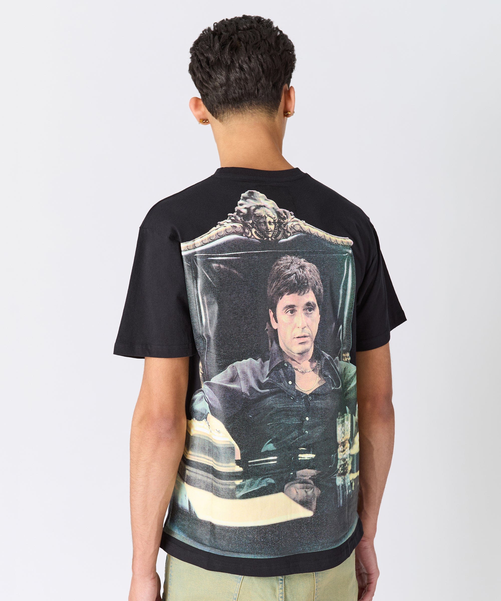 Scarface Throne Short Sleeve Tee - Black - Image 6