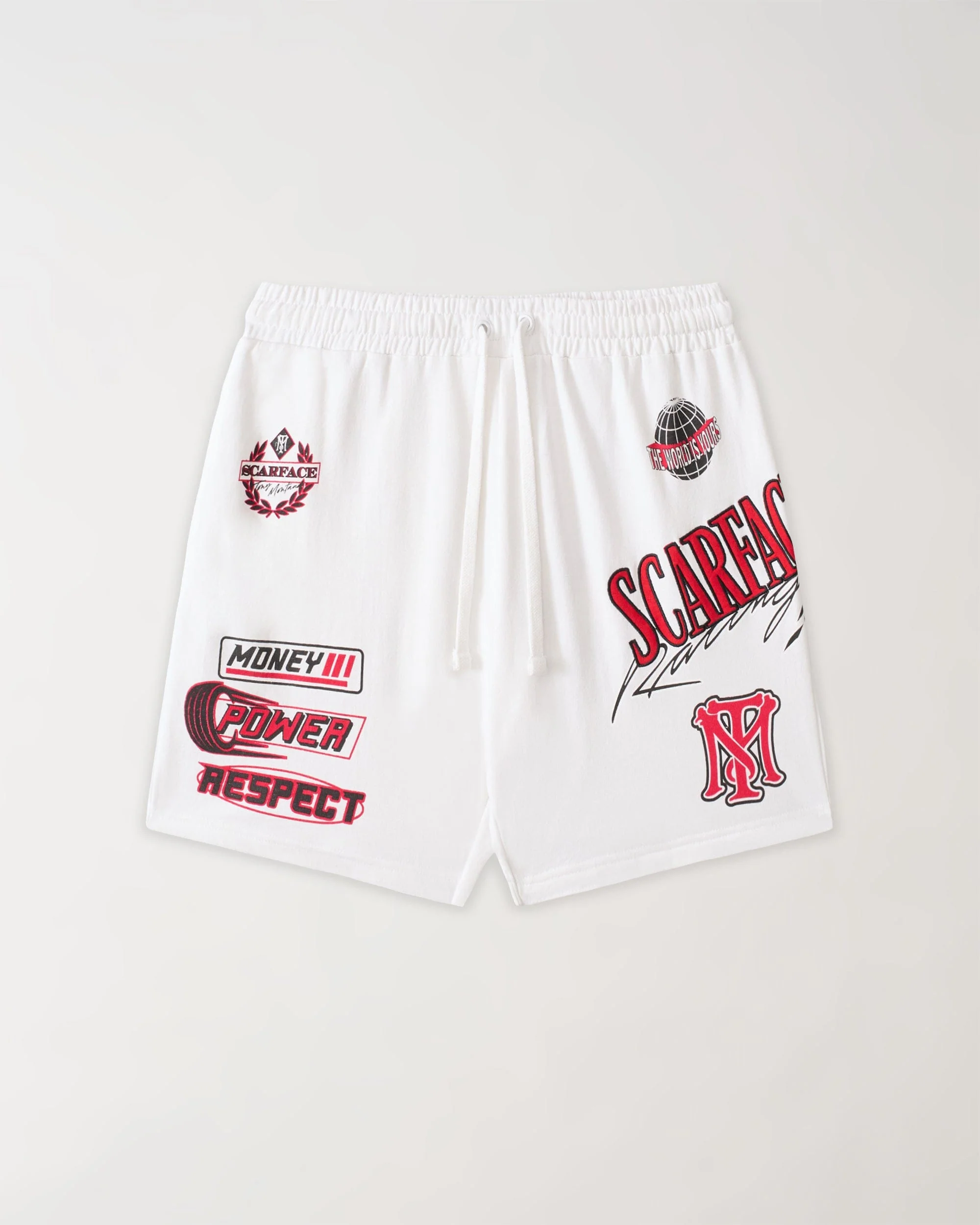 Scarface Racing Short - White