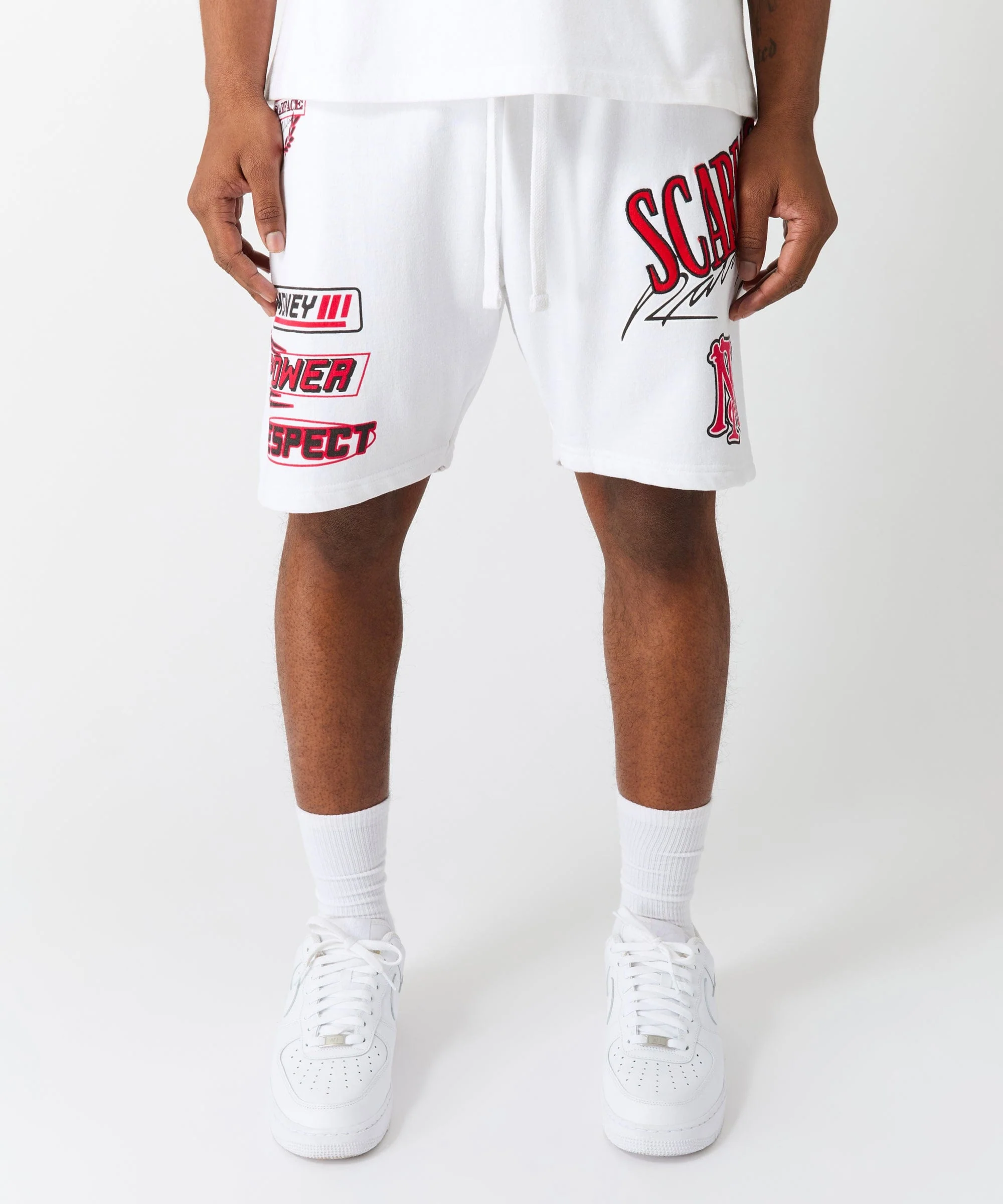 Scarface Racing Short - White - Image 3