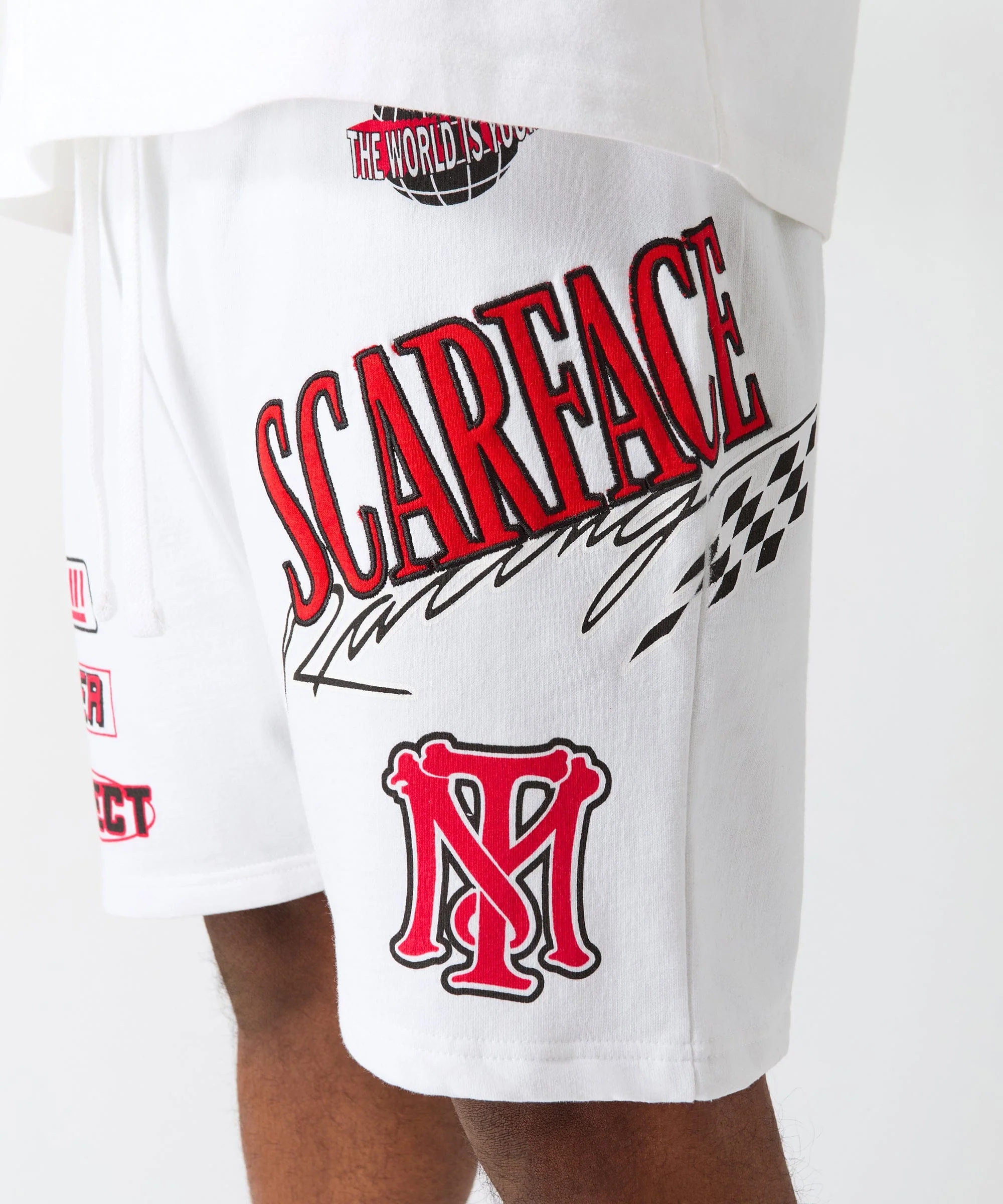 Scarface Racing Short - White - Image 5