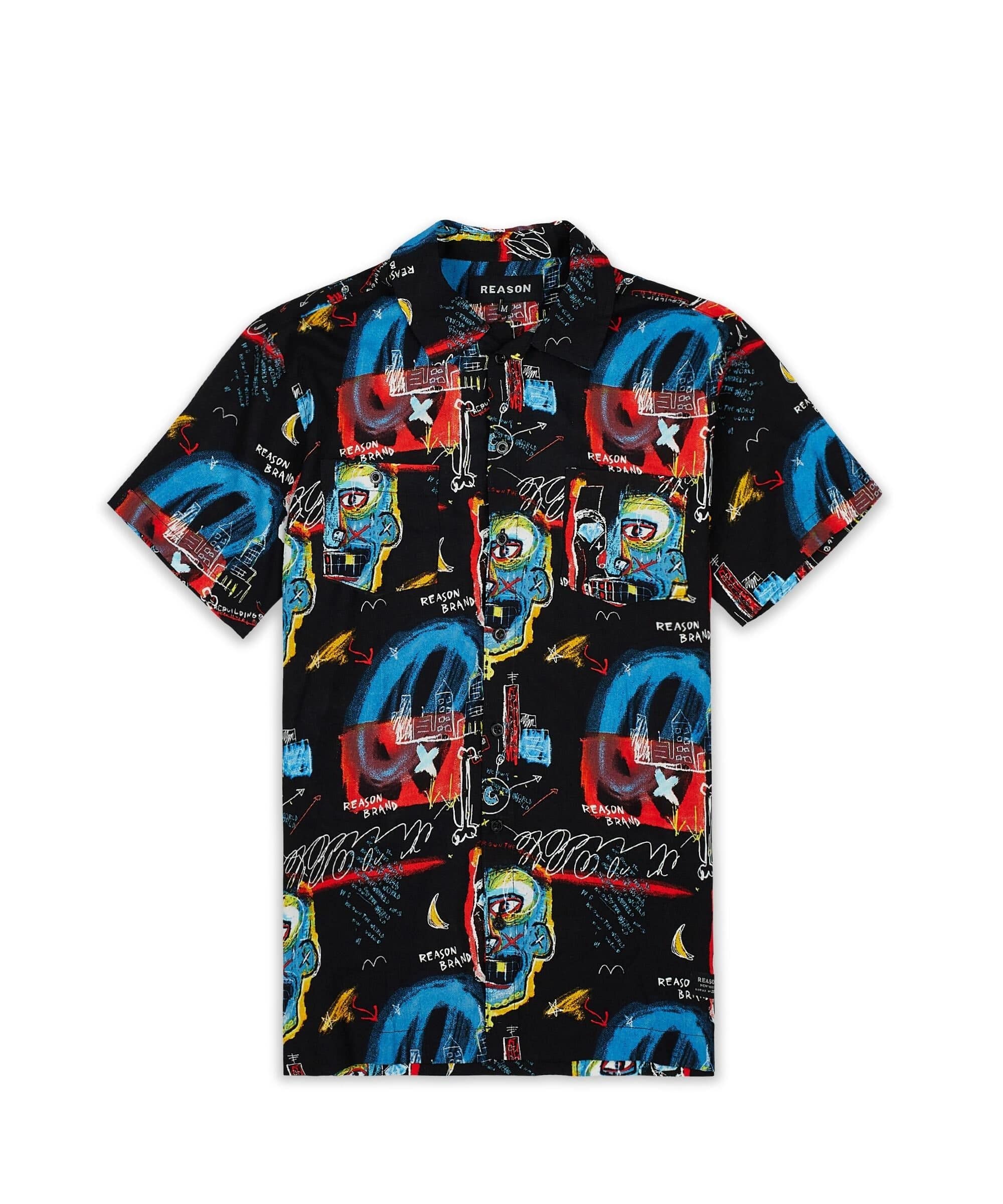 Street Art Allover Print Short Sleeve Shirt - Image 4