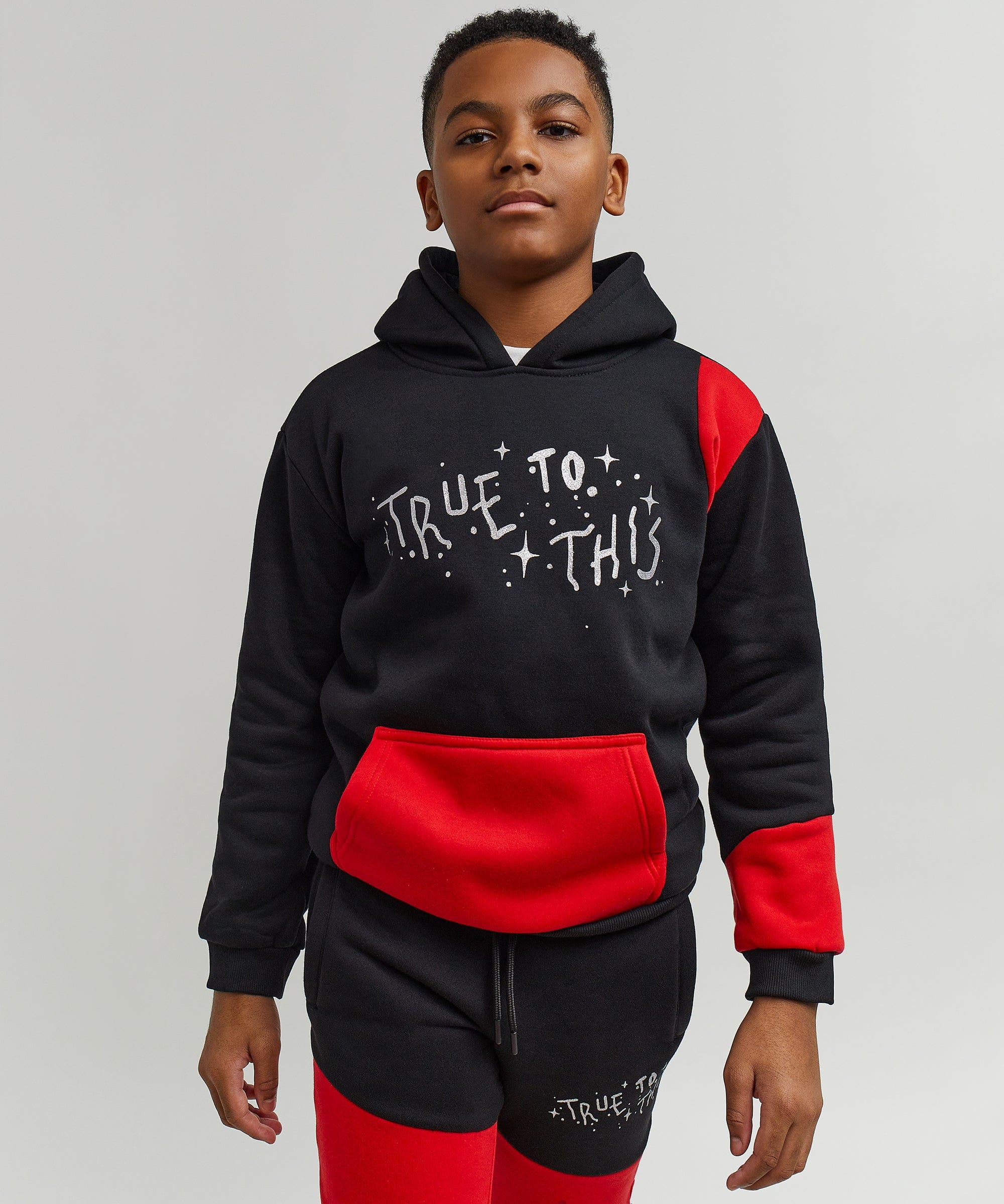 Kids True To This Back Print Hoodie - Image 10