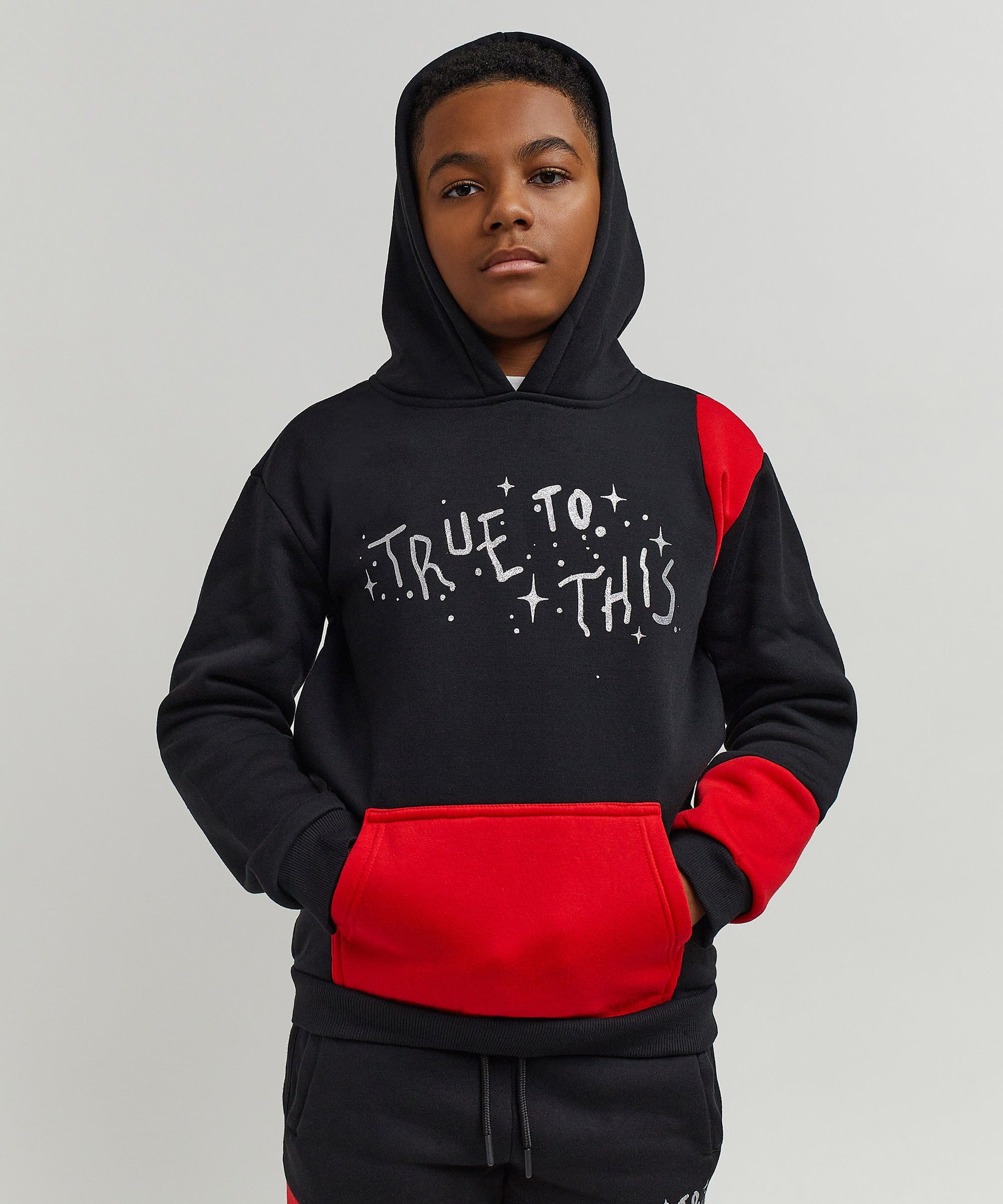 Kids True To This Back Print Hoodie - Image 11