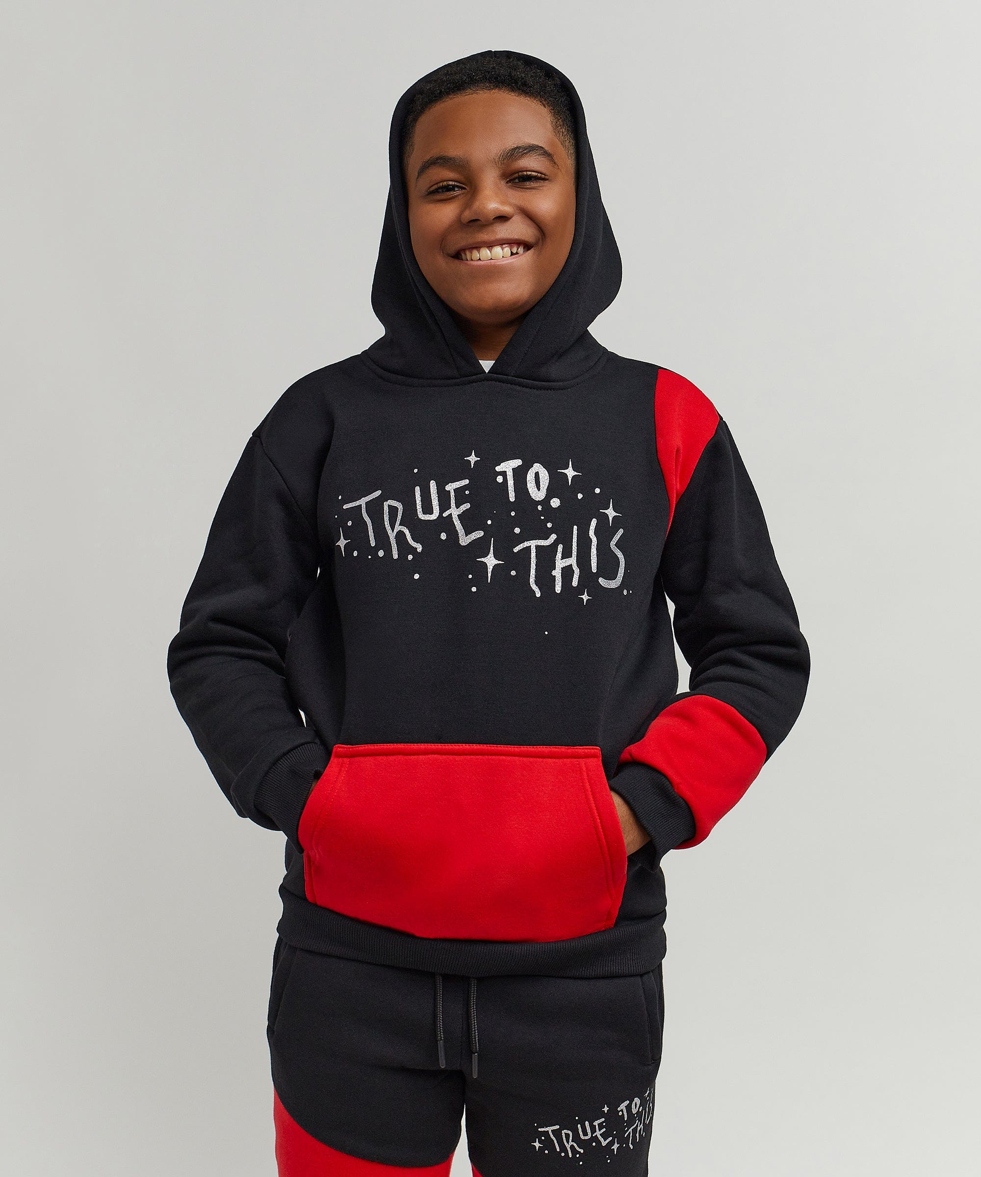 Kids True To This Back Print Hoodie - Image 12