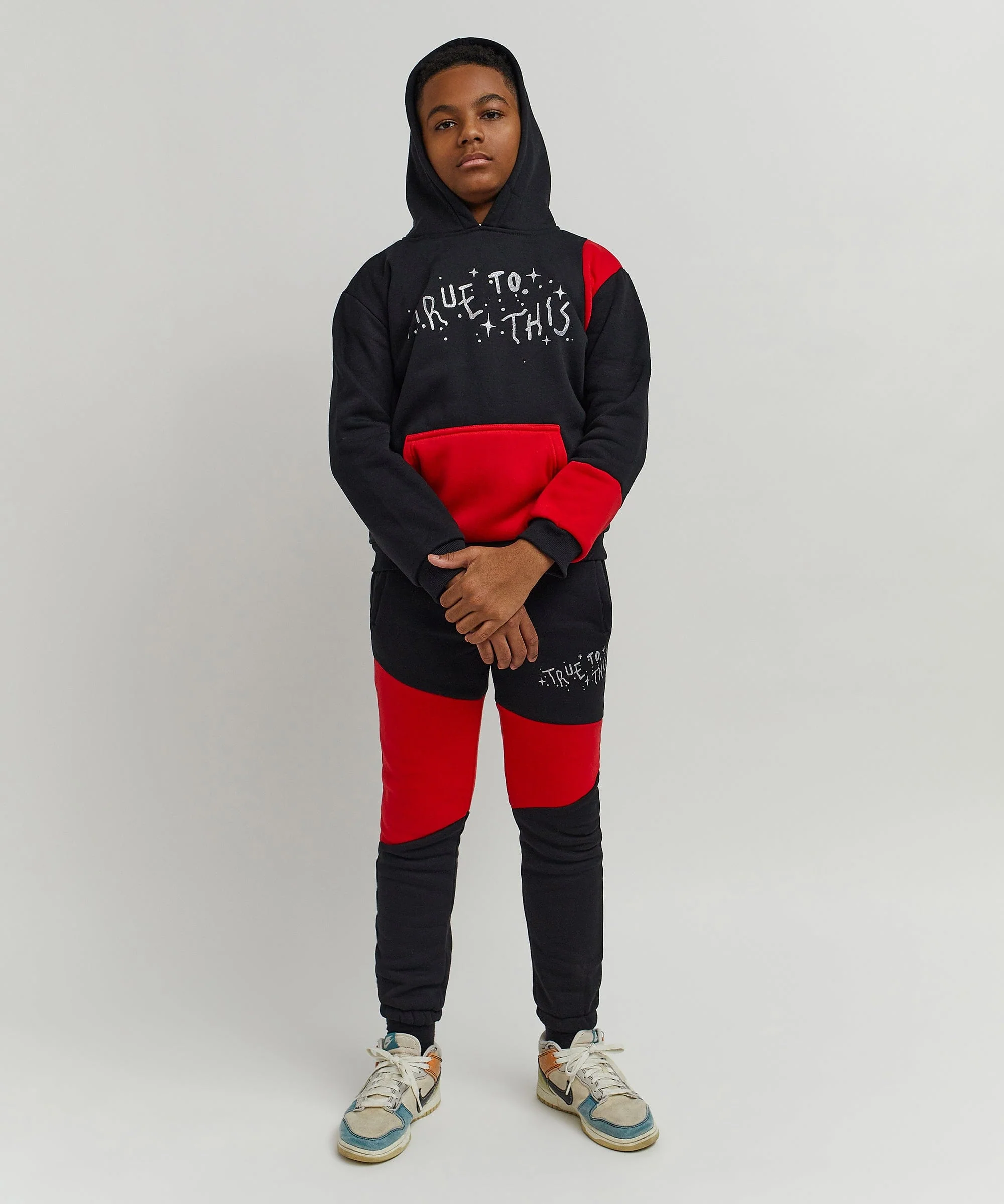 Kids True To This Back Print Hoodie - Image 14