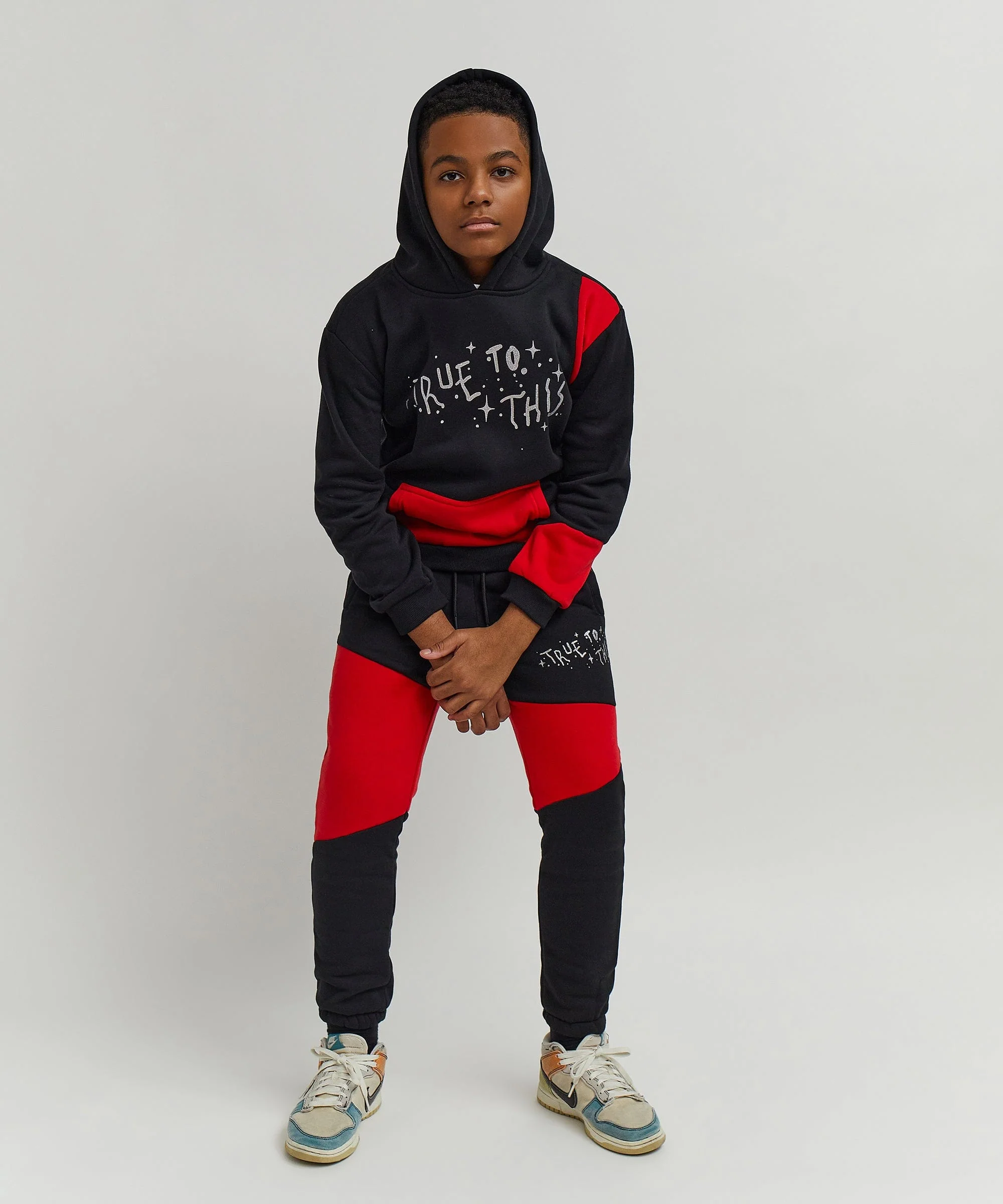 Kids True To This Back Print Hoodie - Image 15
