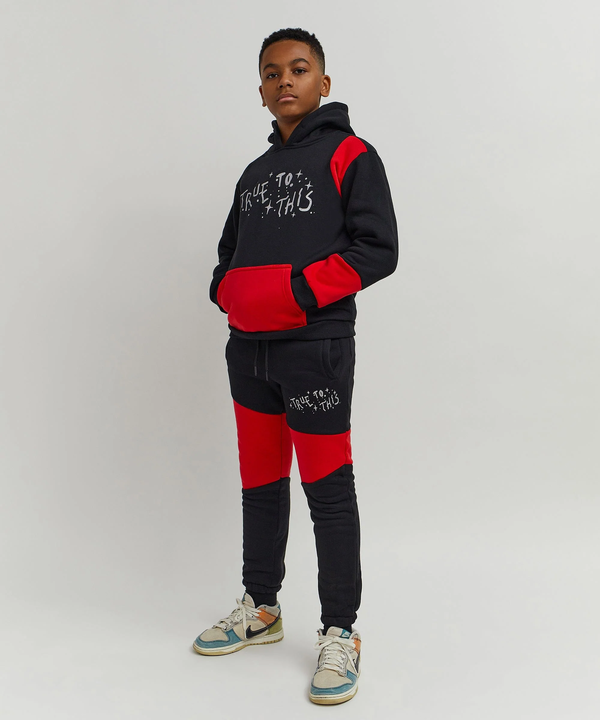 Kids True To This Back Print Hoodie - Image 19