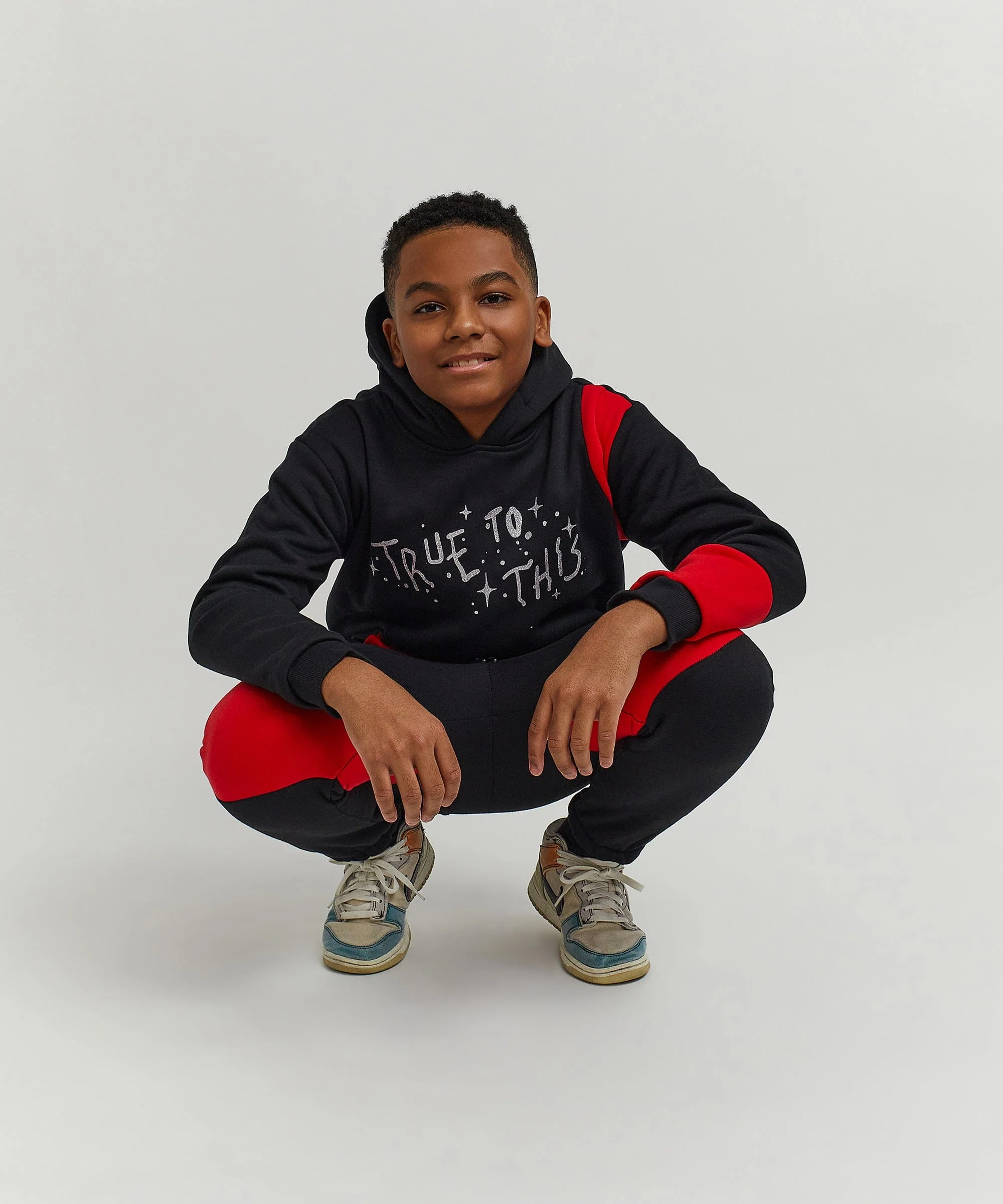 Kids True To This Back Print Hoodie - Image 23