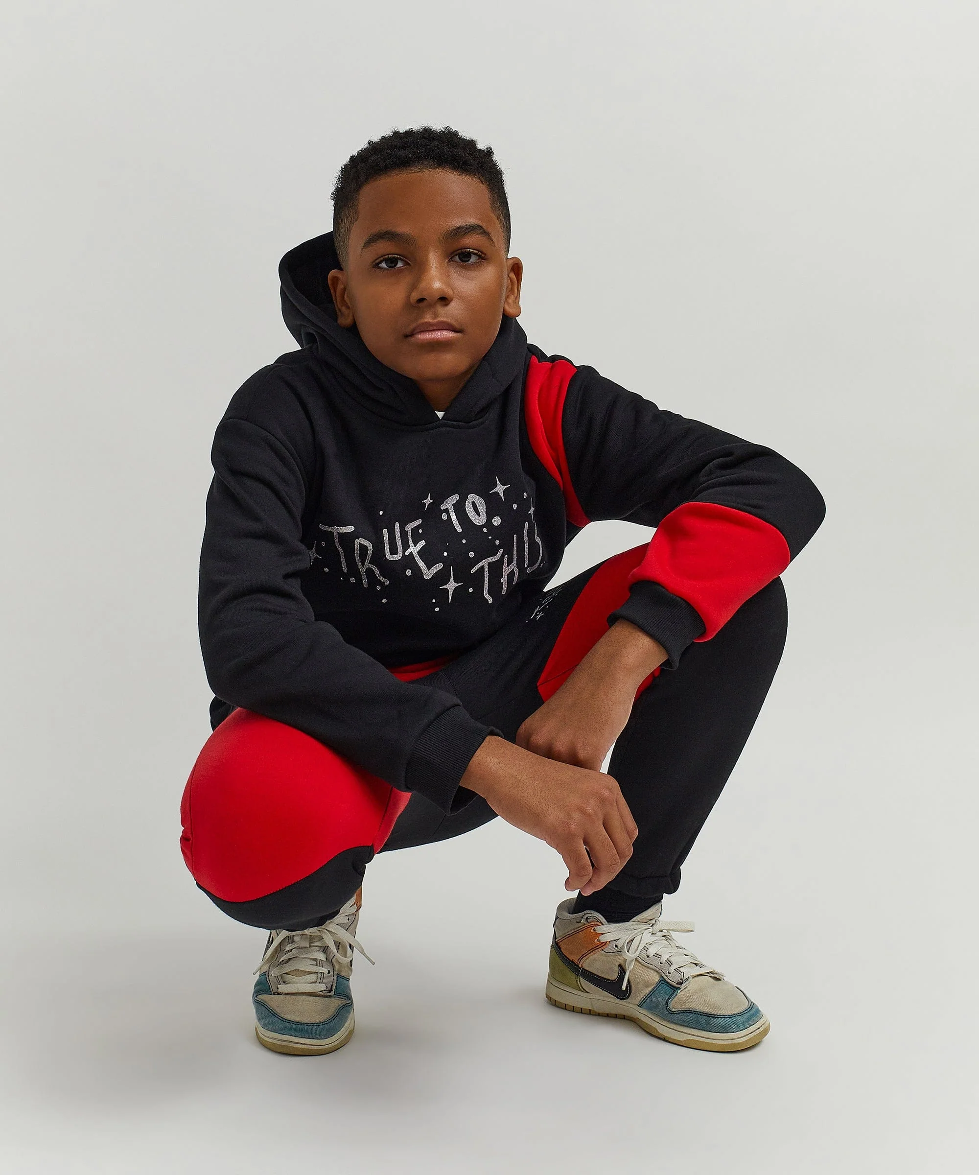 Kids True To This Back Print Hoodie - Image 24